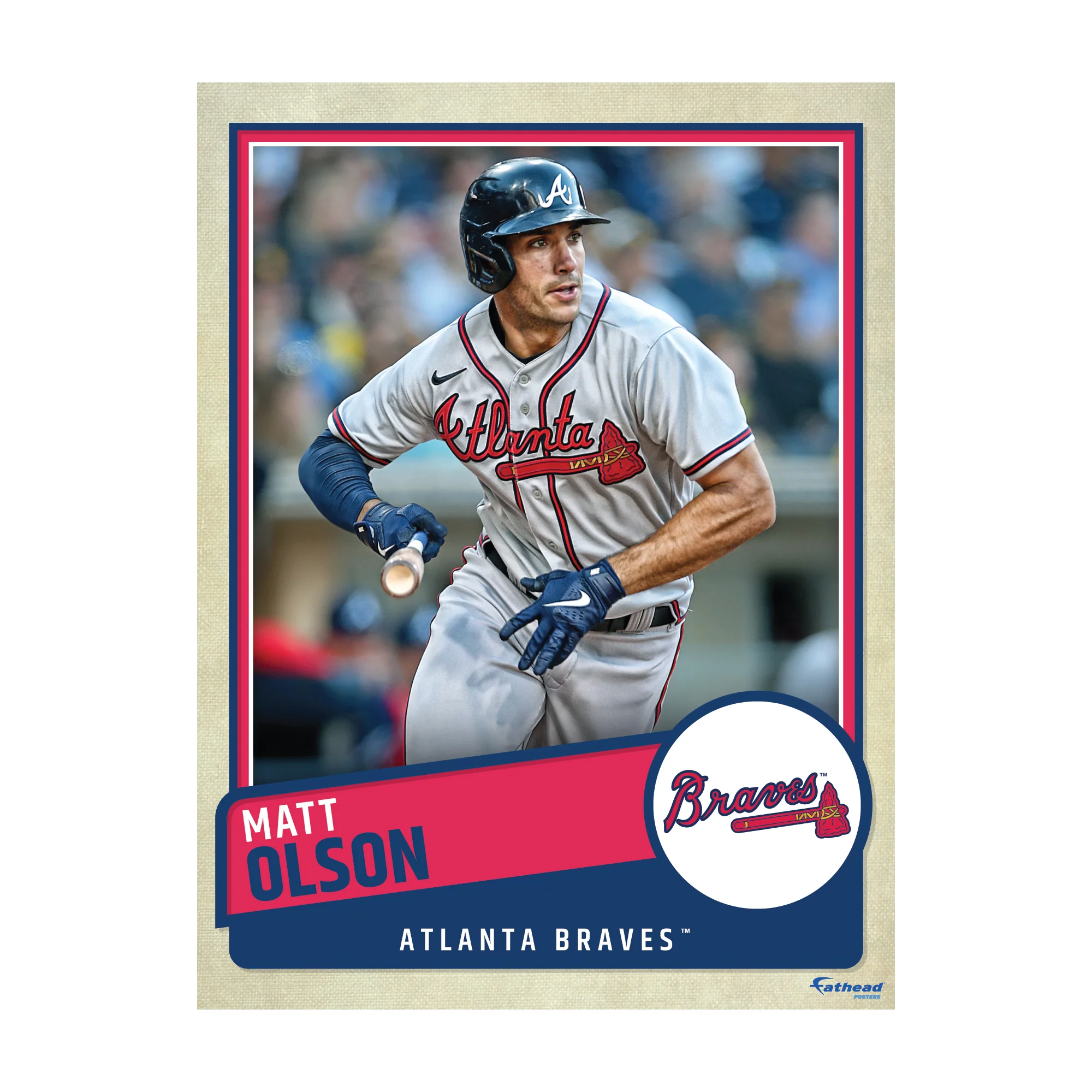 Matt Olson - Peel & Stick Poster - Official MLB - Atlanta Braves - Reusable Vinyl Wall Decal - Image 4