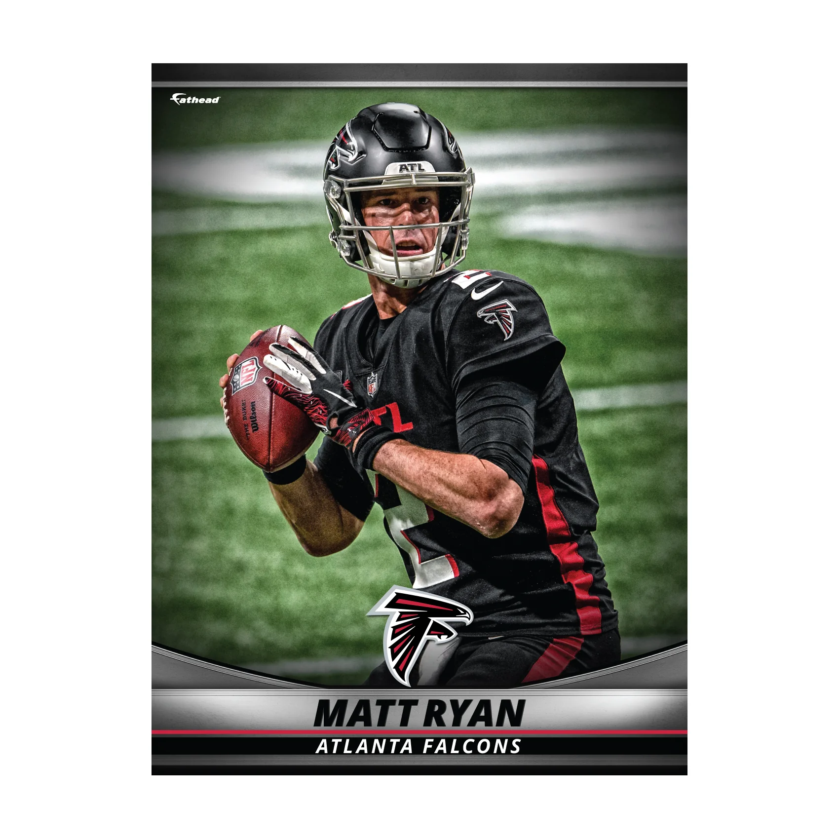 Matt Ryan - GameStars Series - Peel & Stick Poster - Official NFL - Atlanta Falcons - Reusable Vinyl Wall Decal - Image 2