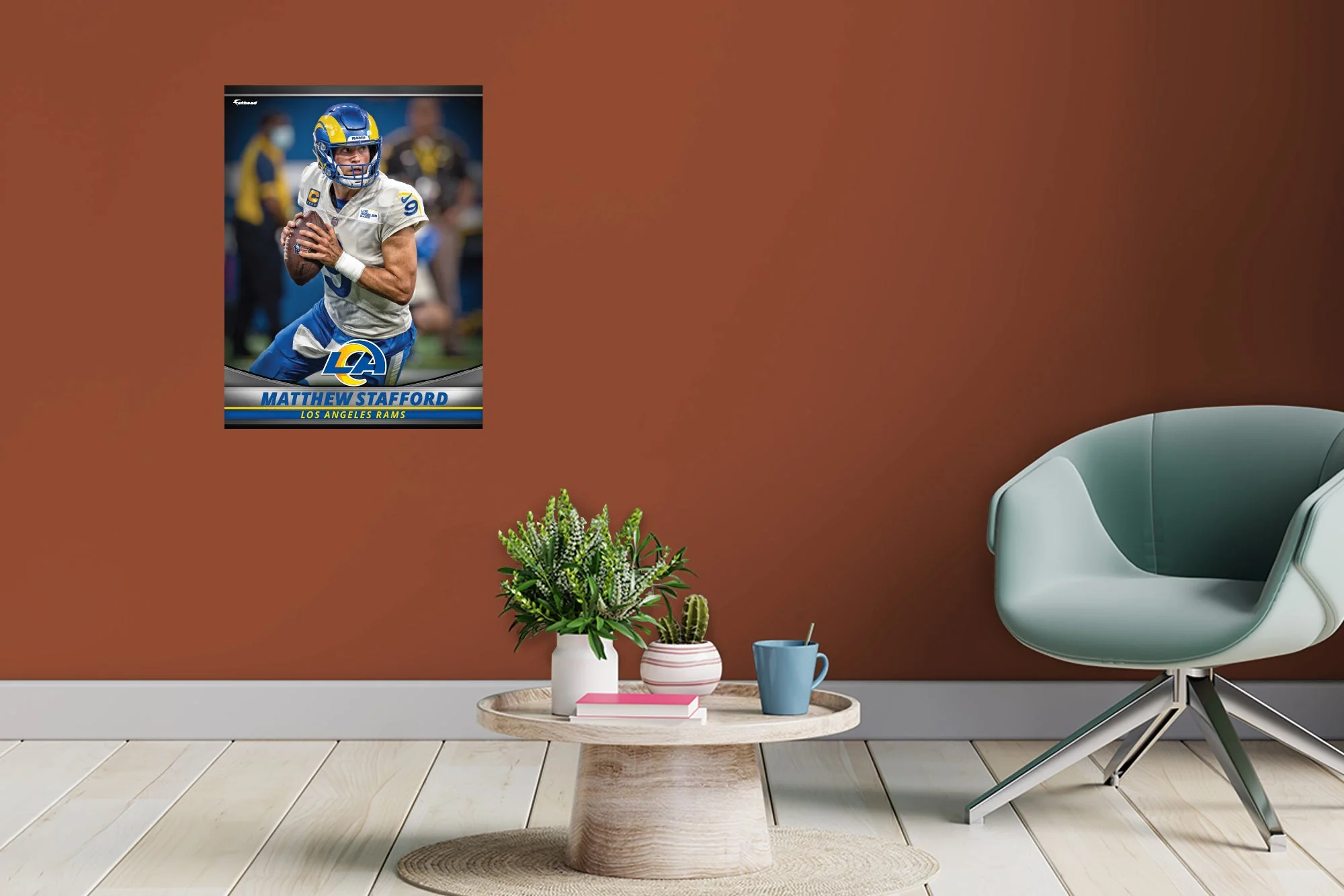 Matthew Stafford - GameStars Series - Peel & Stick Poster - Official NFL - Los Angeles Rams - Reusable Vinyl Wall Decal - Image 6
