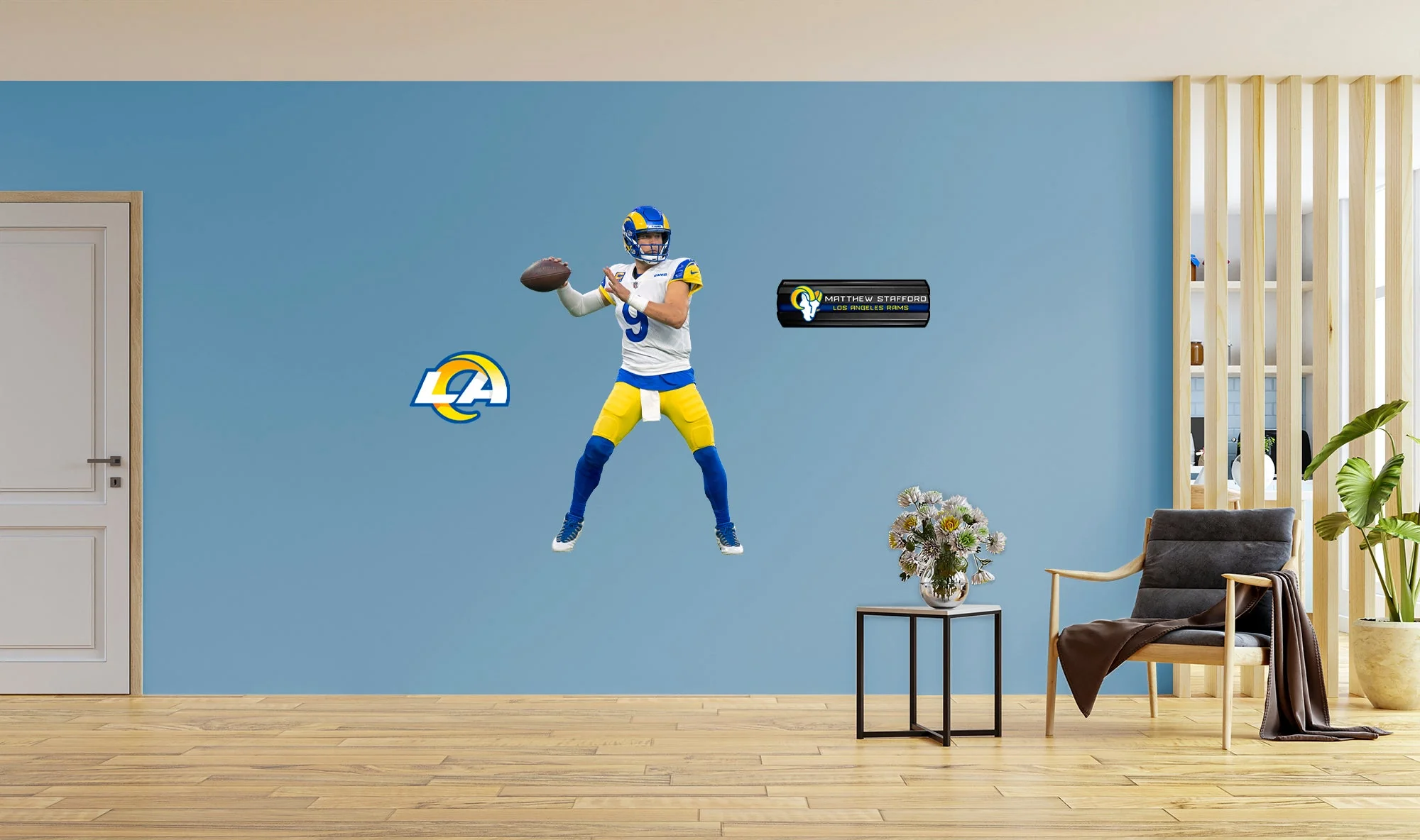 Matthew Stafford - RealBig Collection - Official NFL - Los Angeles Rams - Reusable Vinyl Wall Decals #1 - Image 2