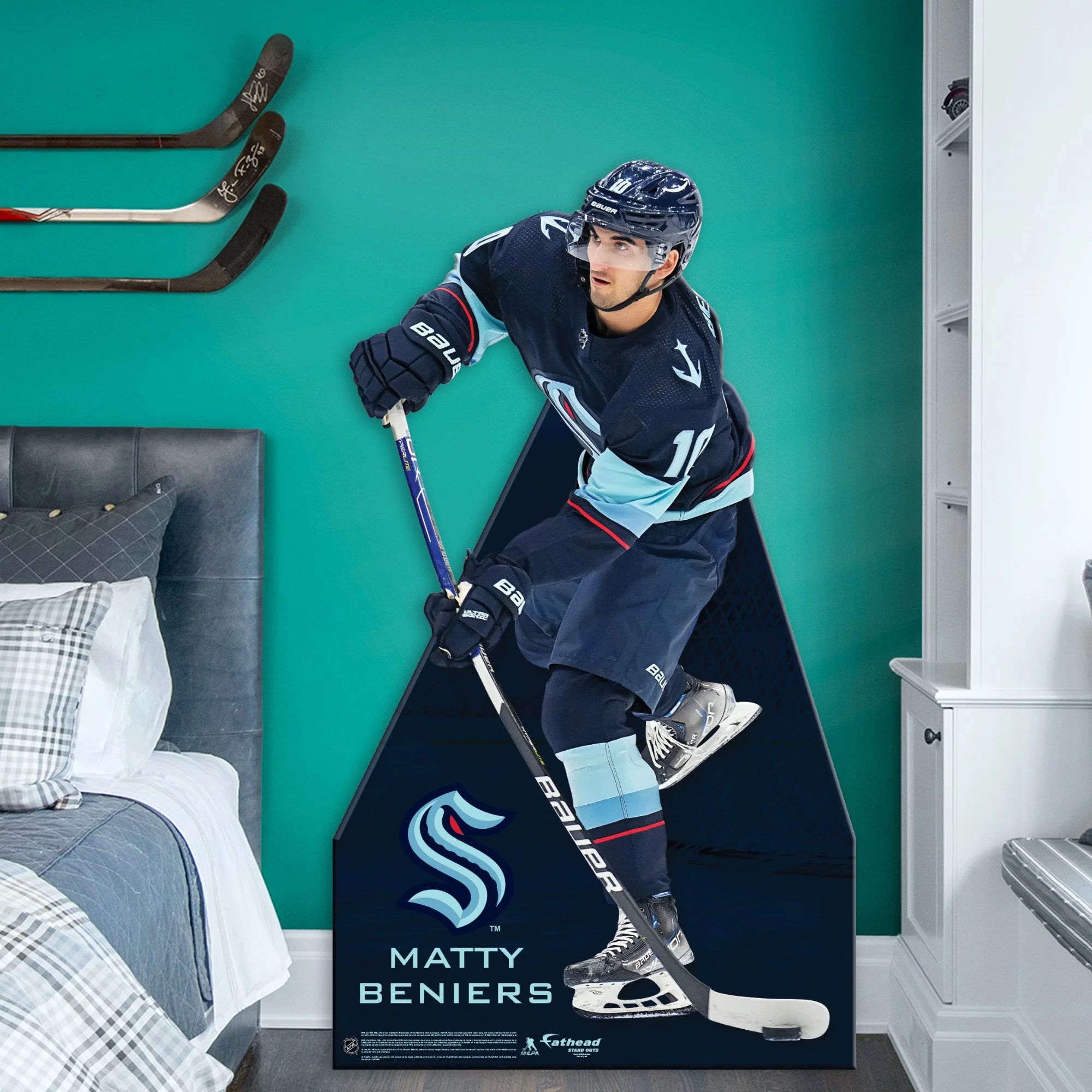 Matty Beniers - Life-Size Stand Out - Official NHL - Seattle Kraken - Foam Core Cutout - Image 2