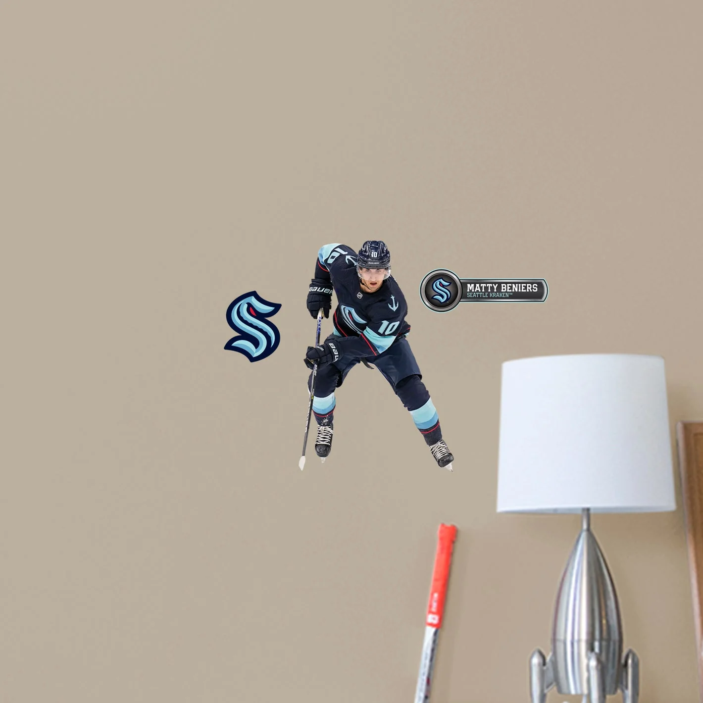 Matty Beniers - RealBig Collection - Official NHL - Seattle Kraken - Reusable Vinyl Wall Decals #1 - Image 7