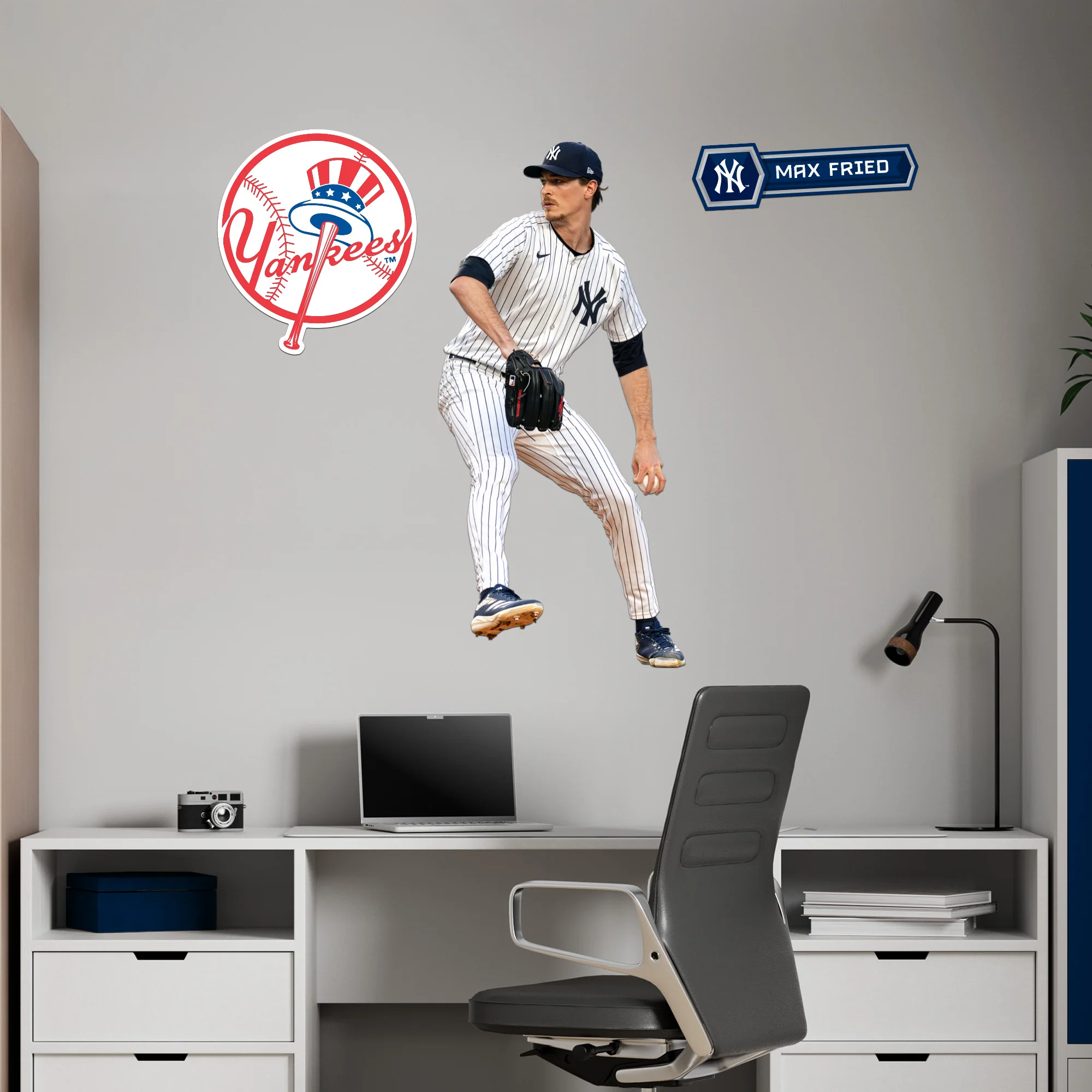 Max Fried - RealBig Collection - Official MLB - New York Yankees - Reusable Vinyl Wall Decals - Image 5