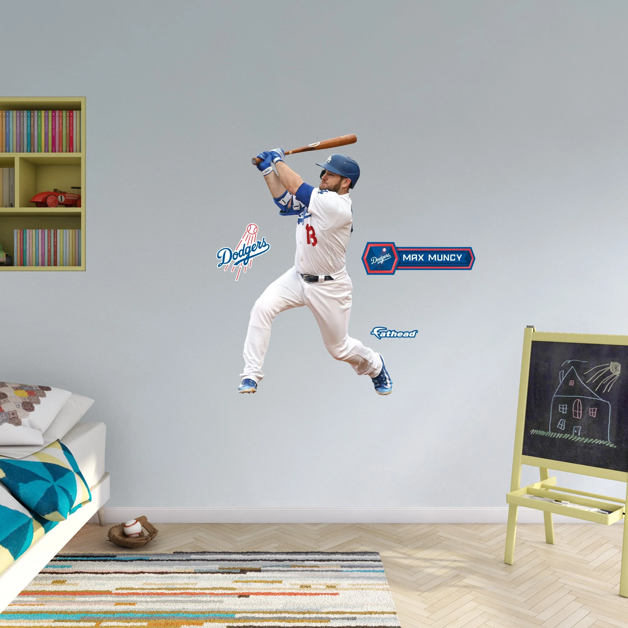 Max Muncy - RealBig Collection - Official MLB - Los Angeles Dodgers - Reusable Vinyl Wall Decals #3 - Image 6