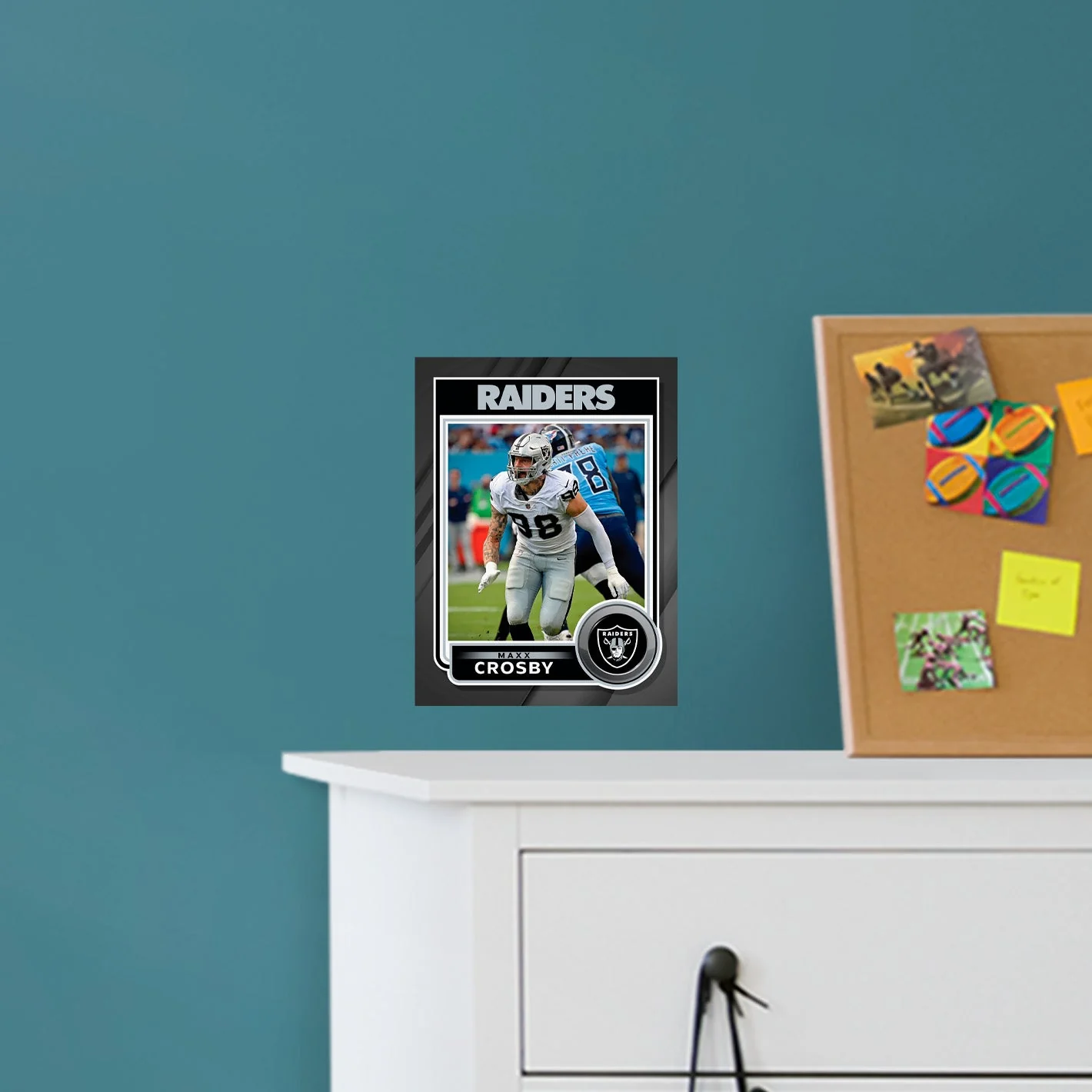 Maxx Crosby - Peel & Stick Poster - Official NFL - Las Vegas Raiders - Reusable Vinyl Wall Decal - Image 5