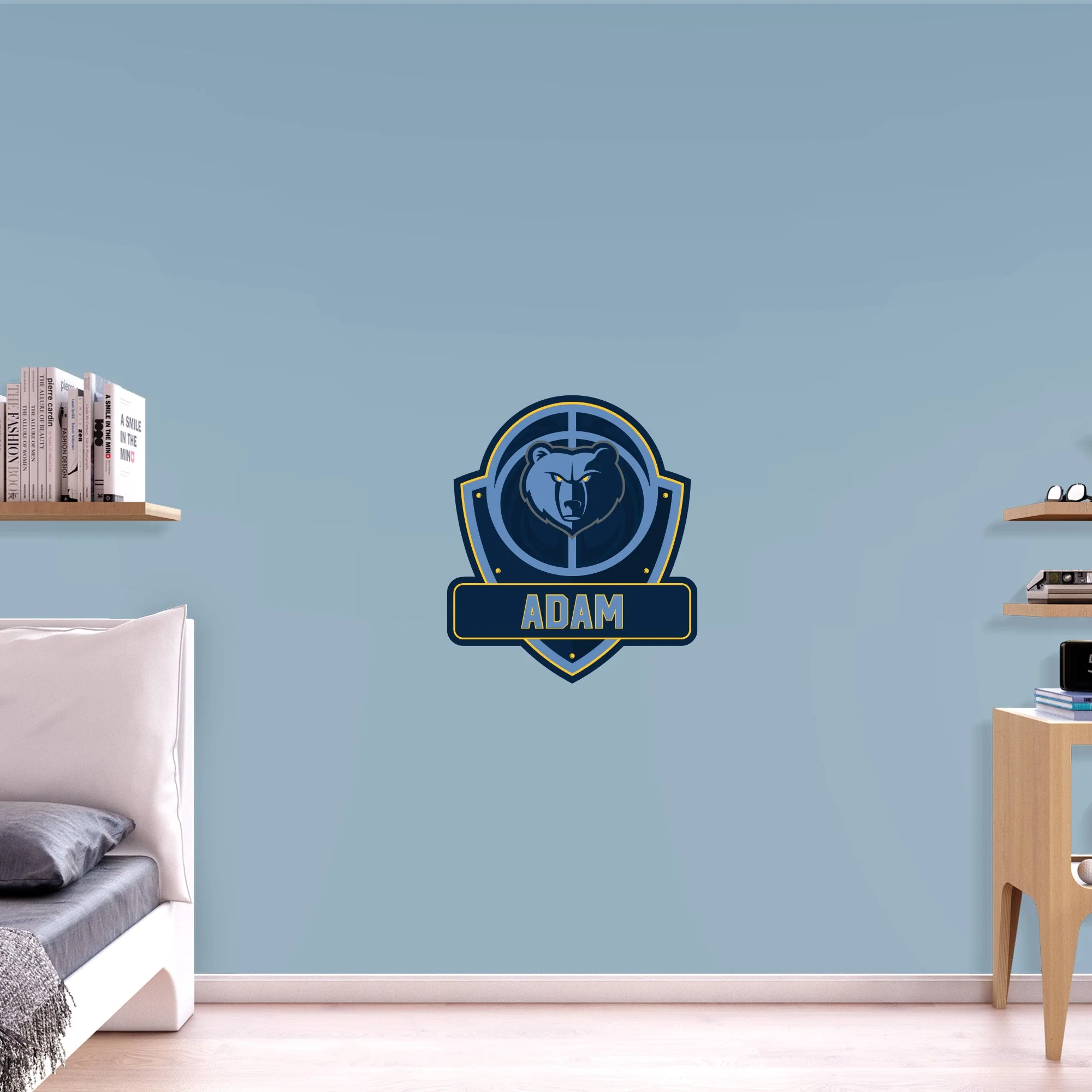 Memphis Grizzlies - Badge - With Personalized Name - Official NBA - Vinyl Transfer Decal #2 - Image 4