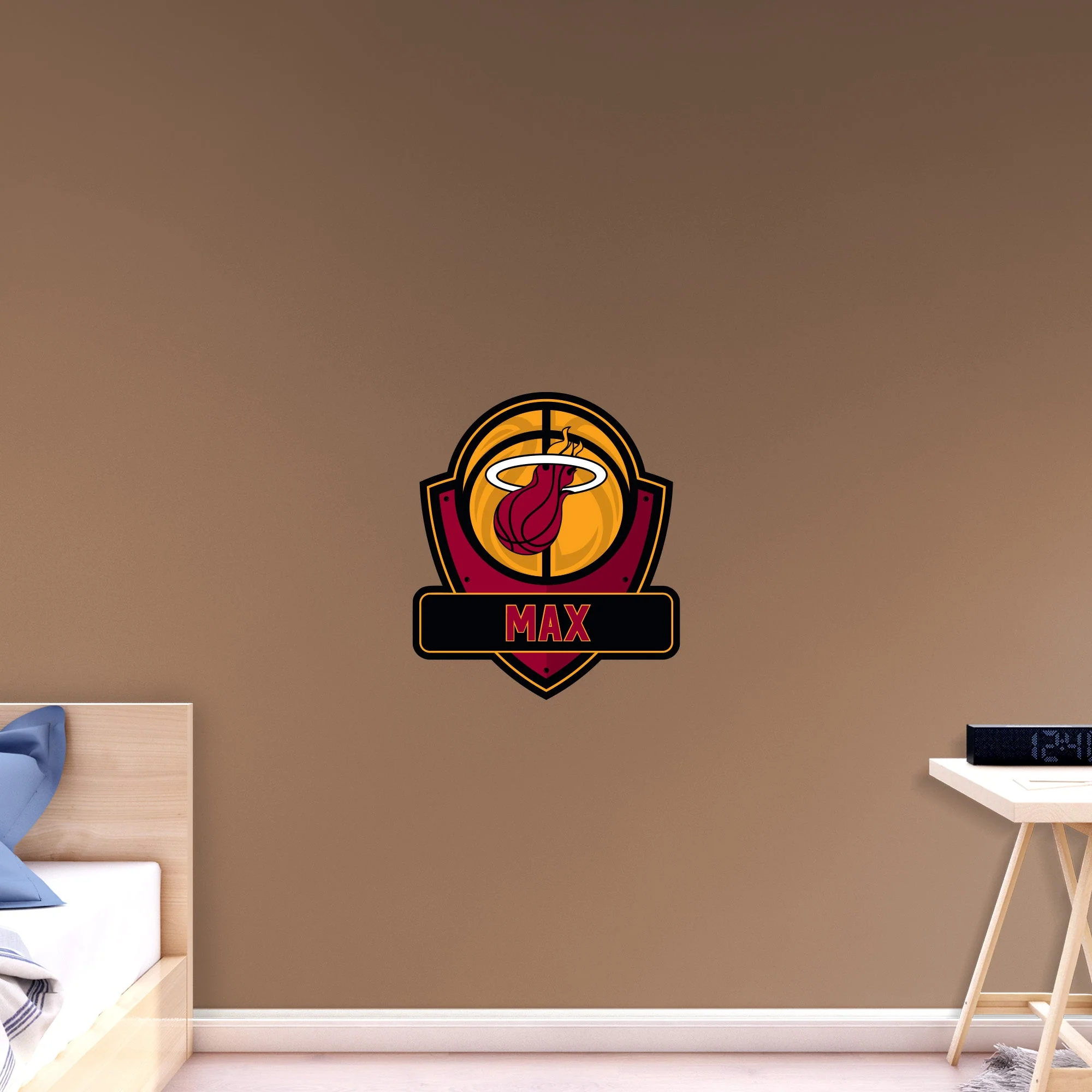 Miami Heat - Badge - With Personalized Name - Official NBA - Vinyl Transfer Decal - Image 4