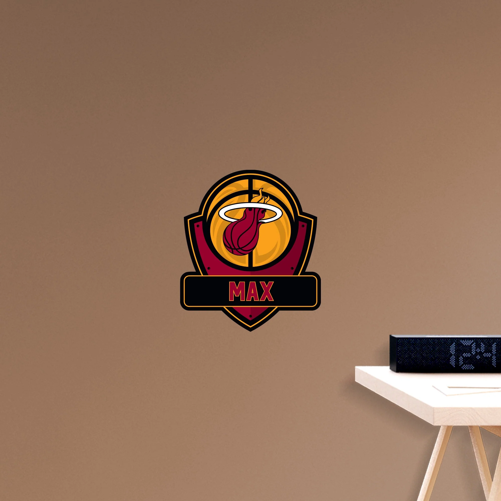 Miami Heat - Badge - With Personalized Name - Official NBA - Vinyl Transfer Decal - Image 5