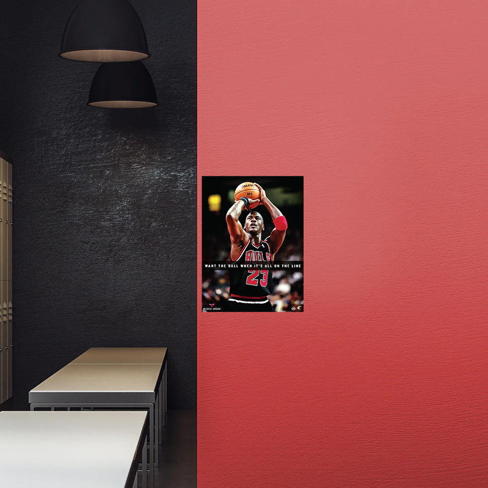 Michael Jordan - Motivational - Peel & Stick Poster - Official NBA - Chicago Bulls - Reusable Vinyl Wall Decal #2 - Image 5