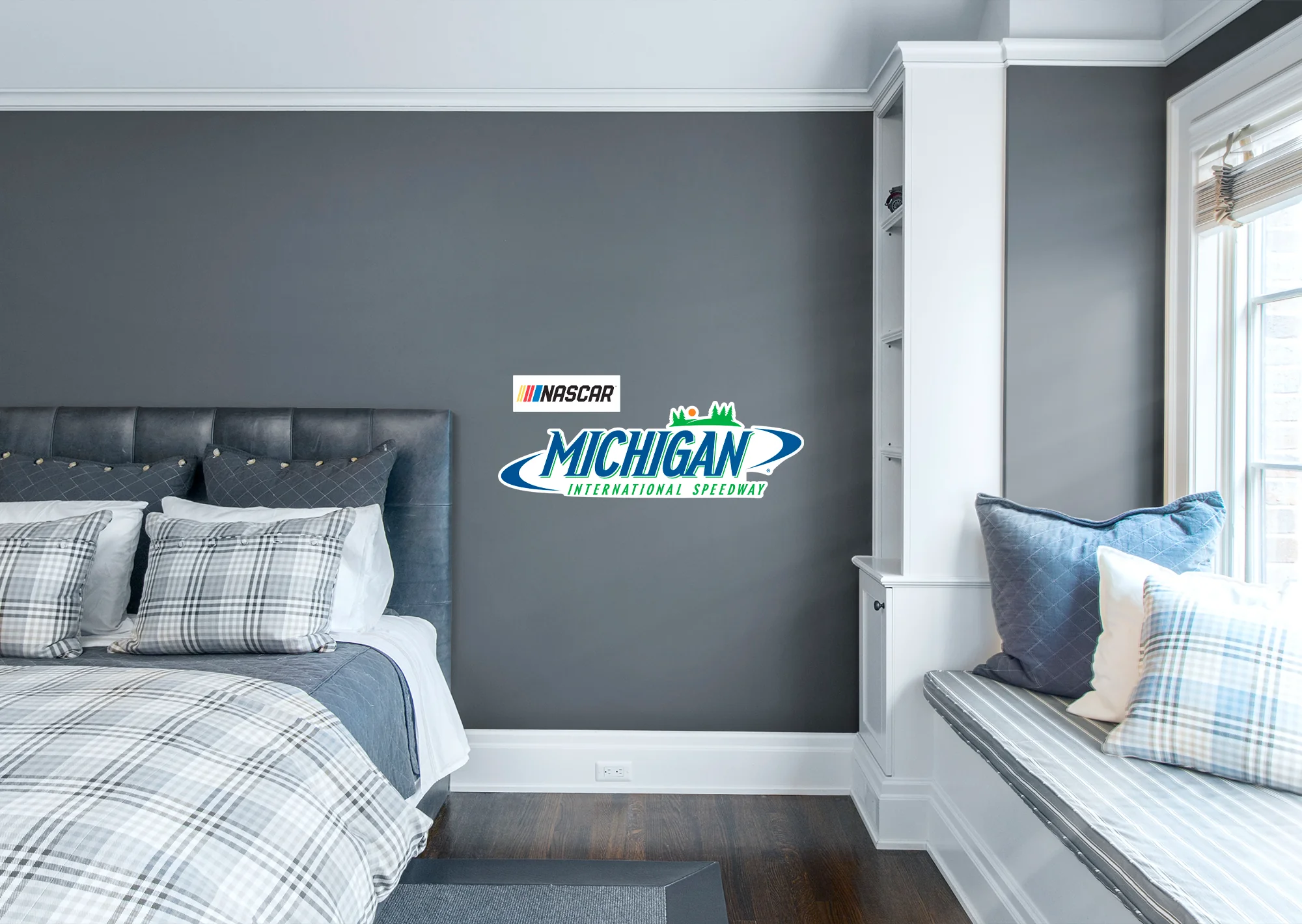 Michigan International Speedway - RealBig Logo Collection - Official NASCAR - Reusable Vinyl Wall Decals - Image 2
