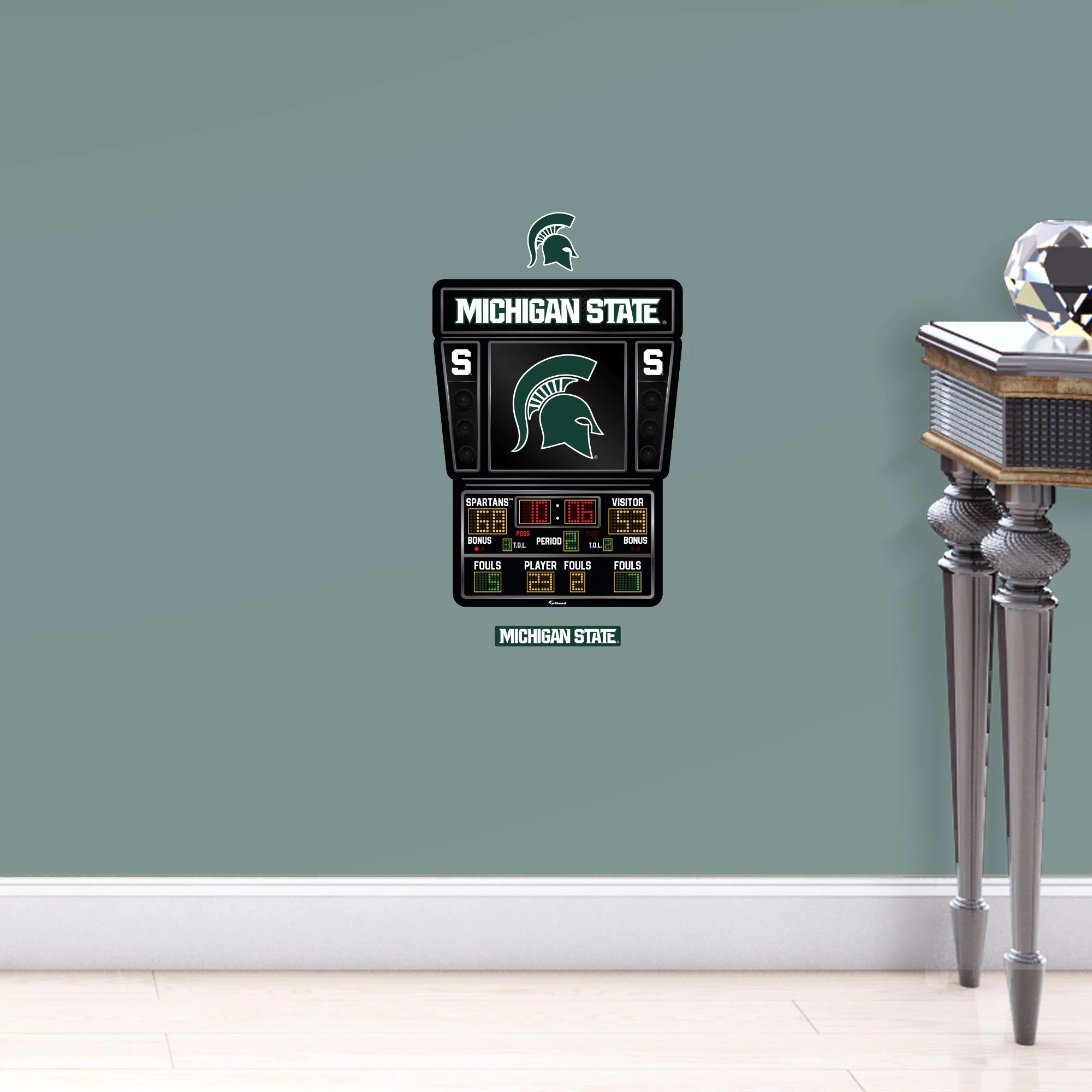 Michigan State Spartans - RealBig Basketball Scoreboard Collection - Official NCAA - Reusable Vinyl Wall Decals - Image 9