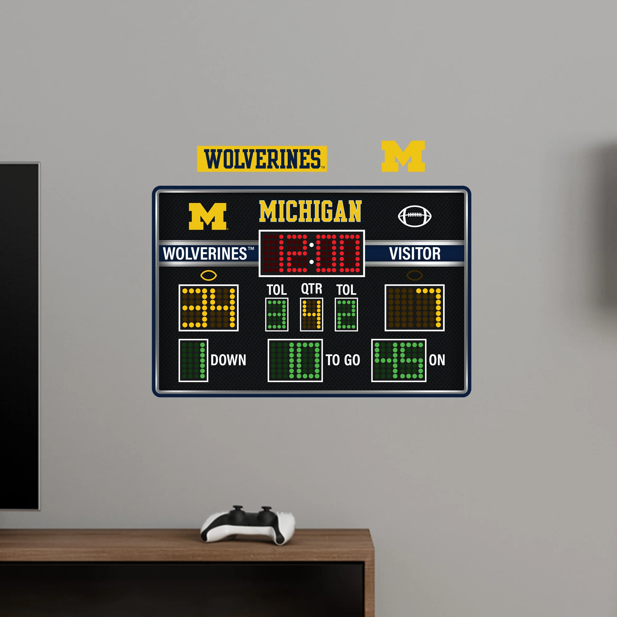Michigan Wolverines - Football Scoreboard Collection - Official NCAA - Reusable Vinyl Wall Decals - Image 6