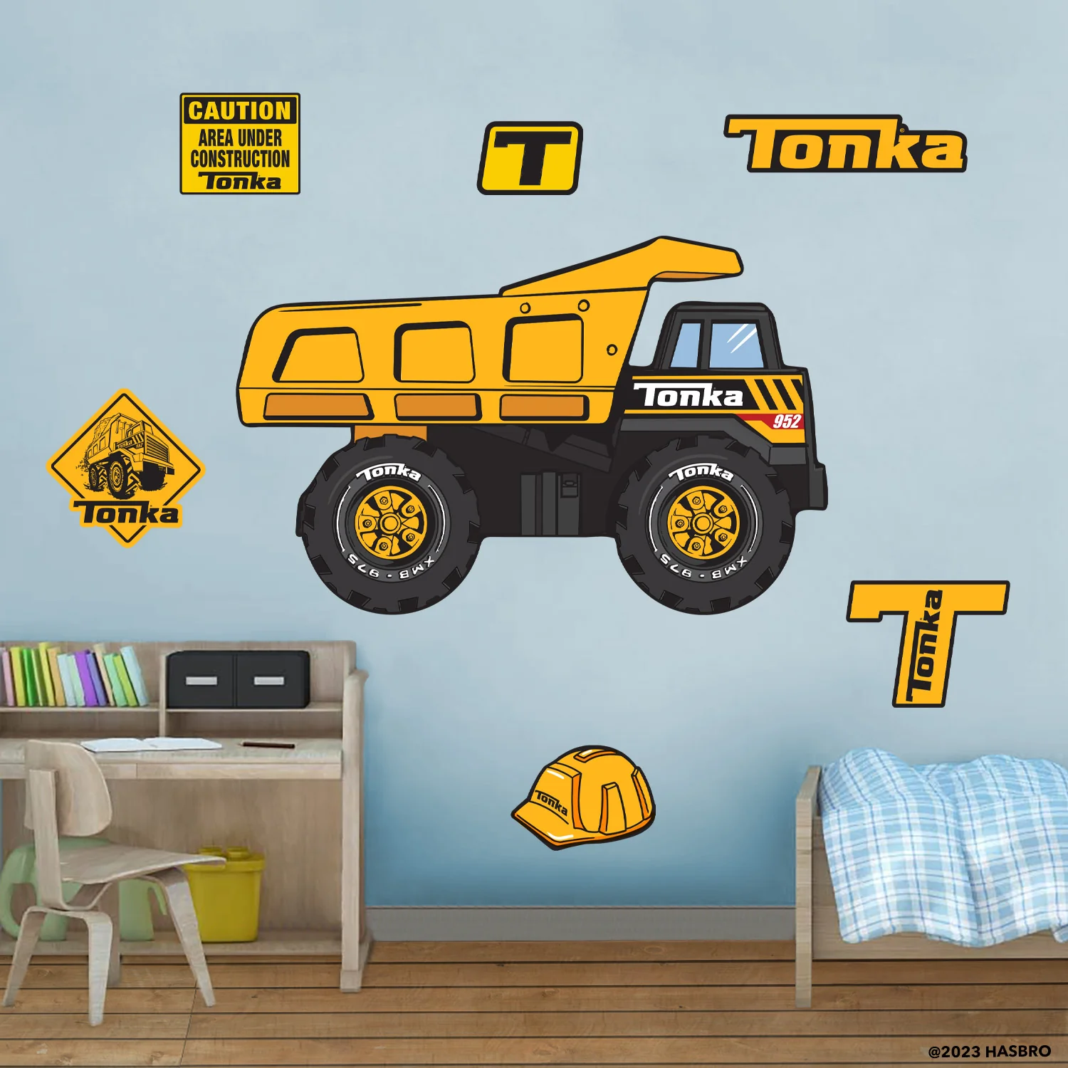 Mighty Dump Truck - RealBig Classic Collection - Official Hasbro - Reusable Vinyl Wall Decals - Image 2