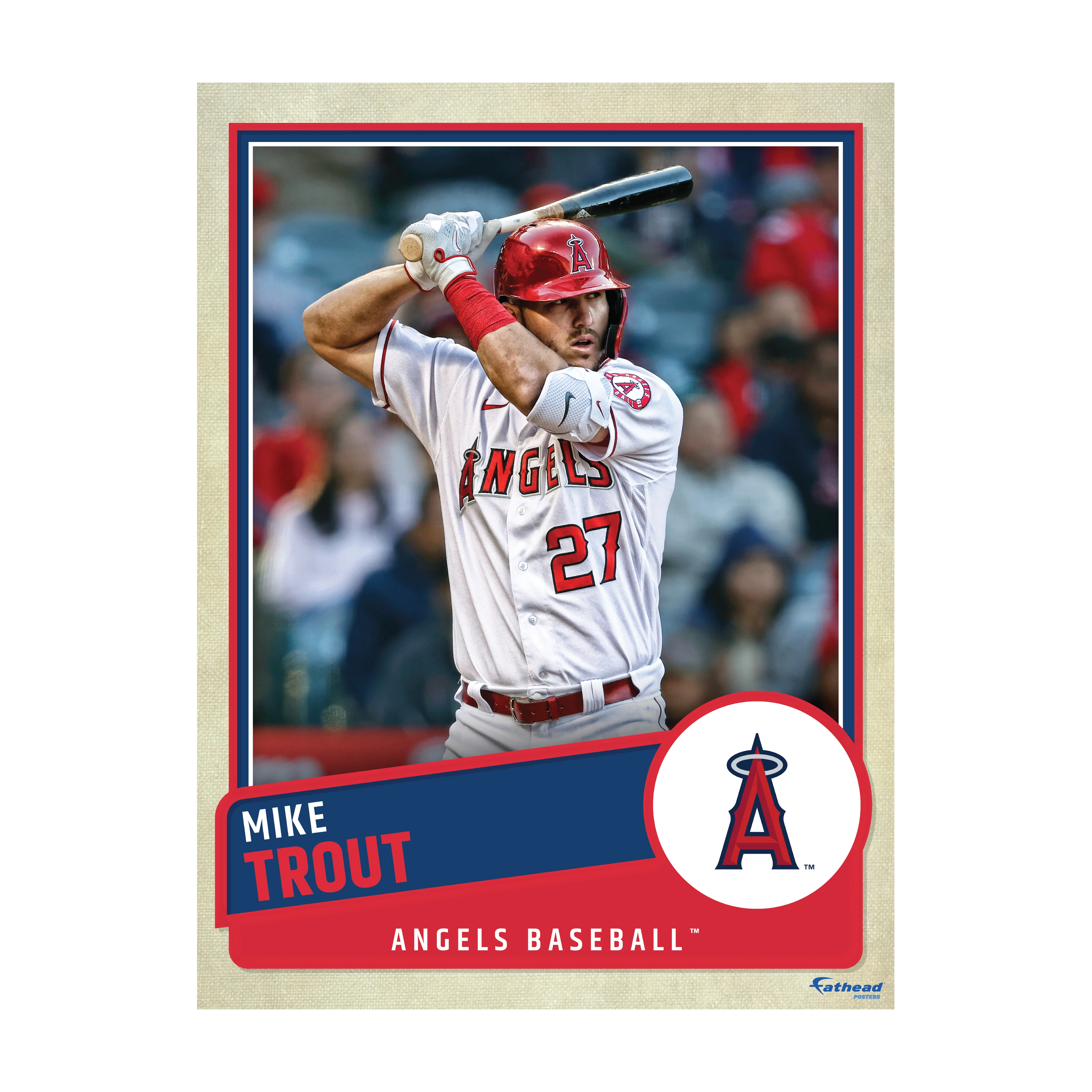 Mike Trout - Peel & Stick Poster - Official MLB - Los Angeles Angels - Reusable Vinyl Wall Decal - Image 4