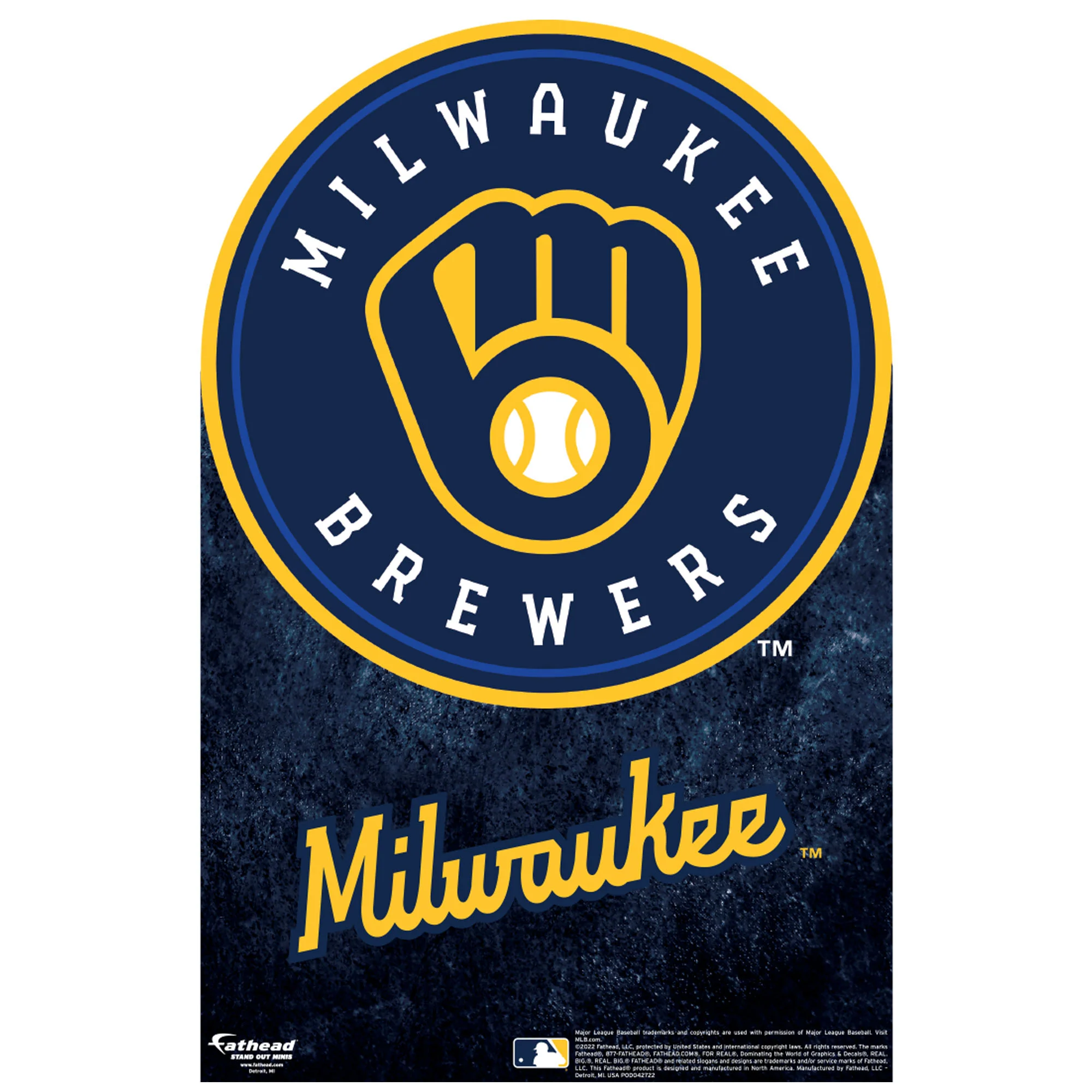 Milwaukee Brewers Logo - Mini Stand Out - Official MLB - Cardstock Cutout - Image 2