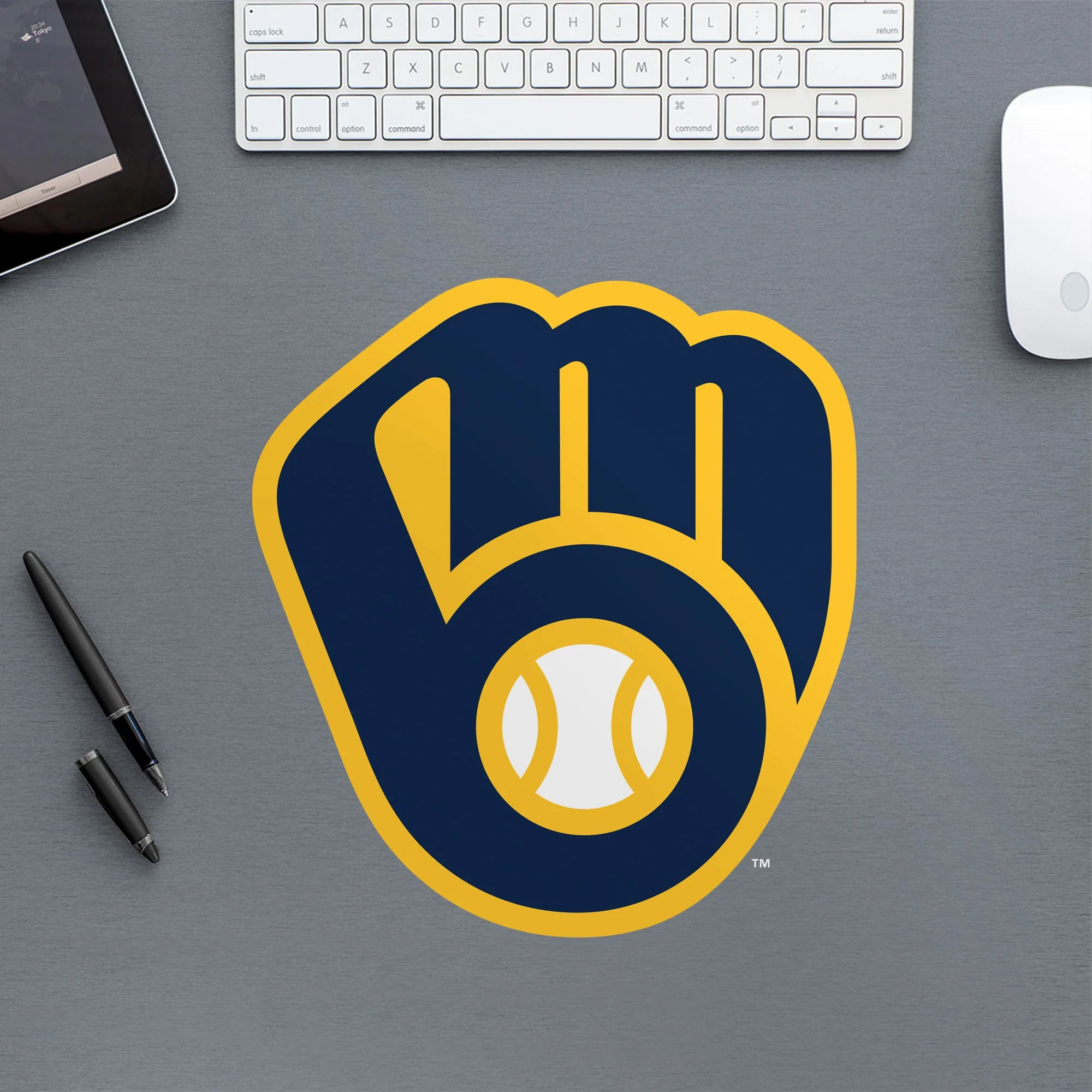 Milwaukee Brewers - RealBig Cap Logo Collection - Official MLB - Reusable Vinyl Wall Decals - Image 2