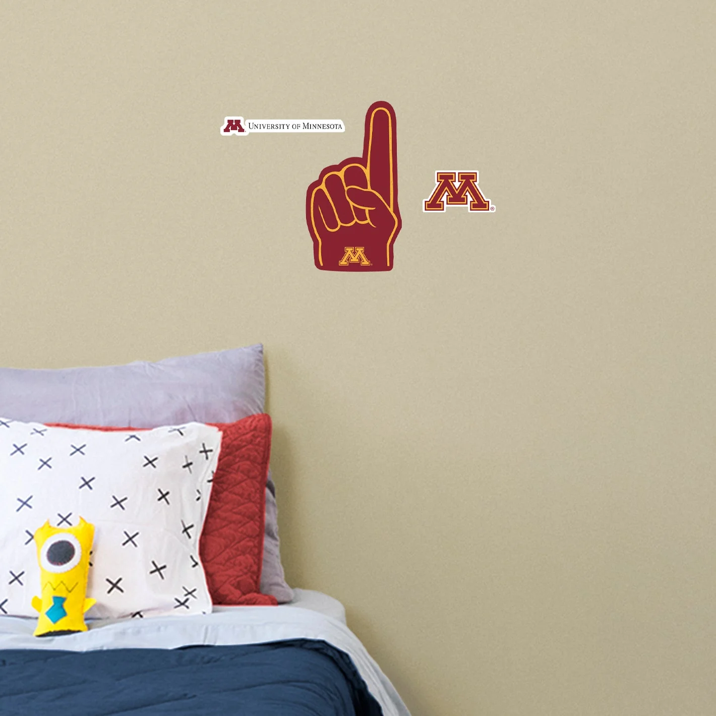 Minnesota Golden Gophers - RealBig Foam Finger Collection - Official NCAA - Reusable Vinyl Wall Decals - Image 11