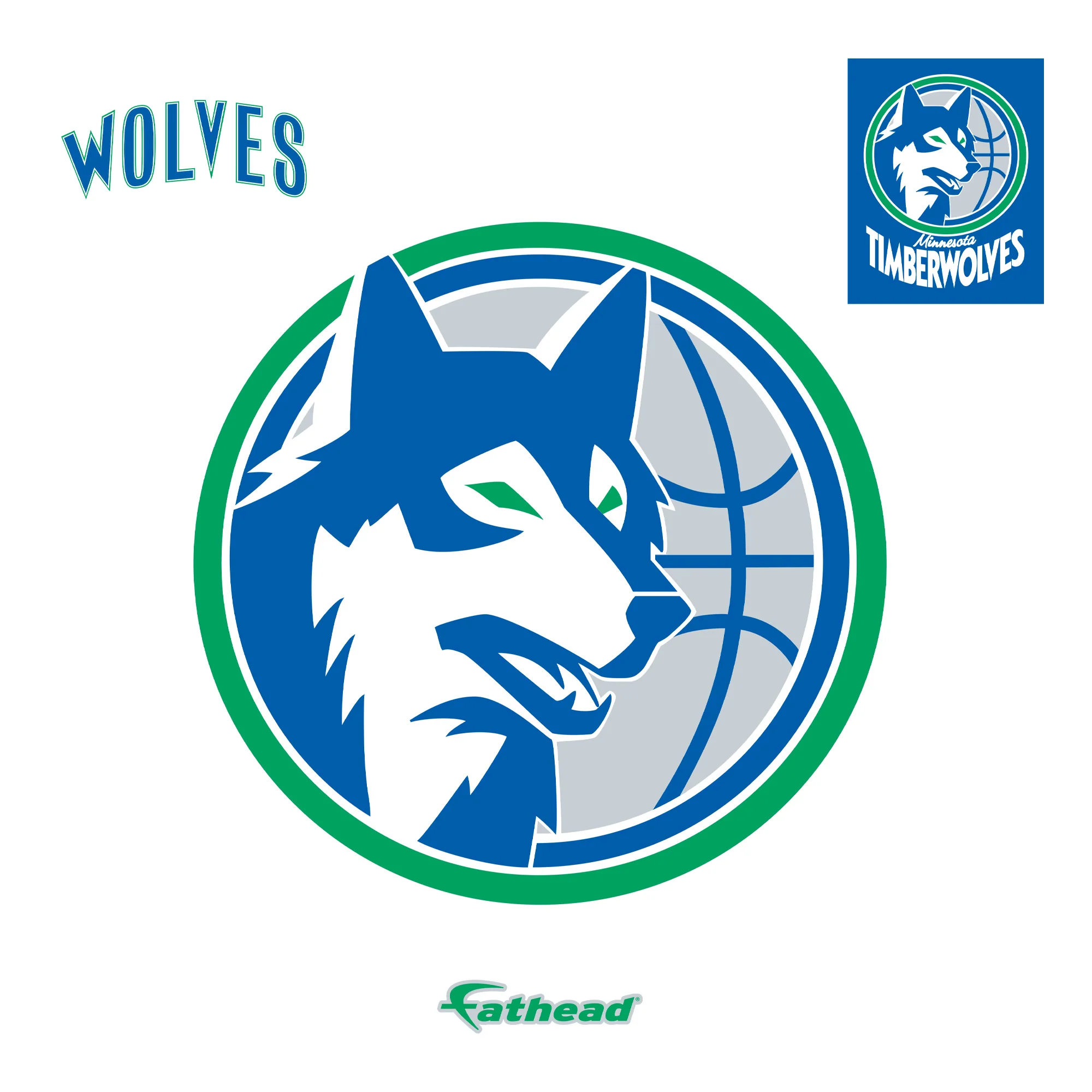 Minnesota Timberwolves - RealBig Classic Logo Collection - Official NBA - Reusable Vinyl Wall Decals - Image 8