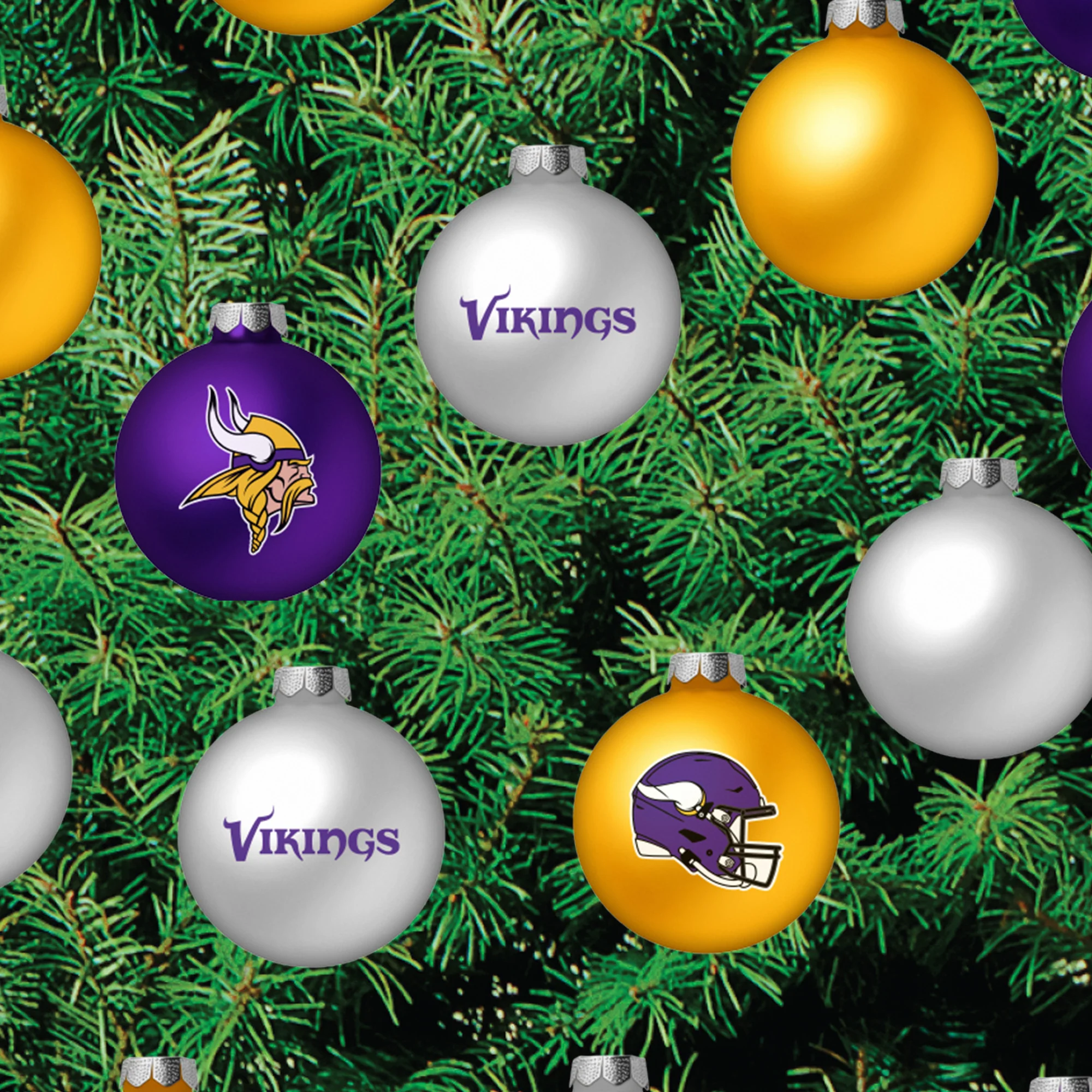 Minnesota Vikings - Decorate Your Own Christmas Tree - Official NFL - Reusable Vinyl Wall Decals - Image 5