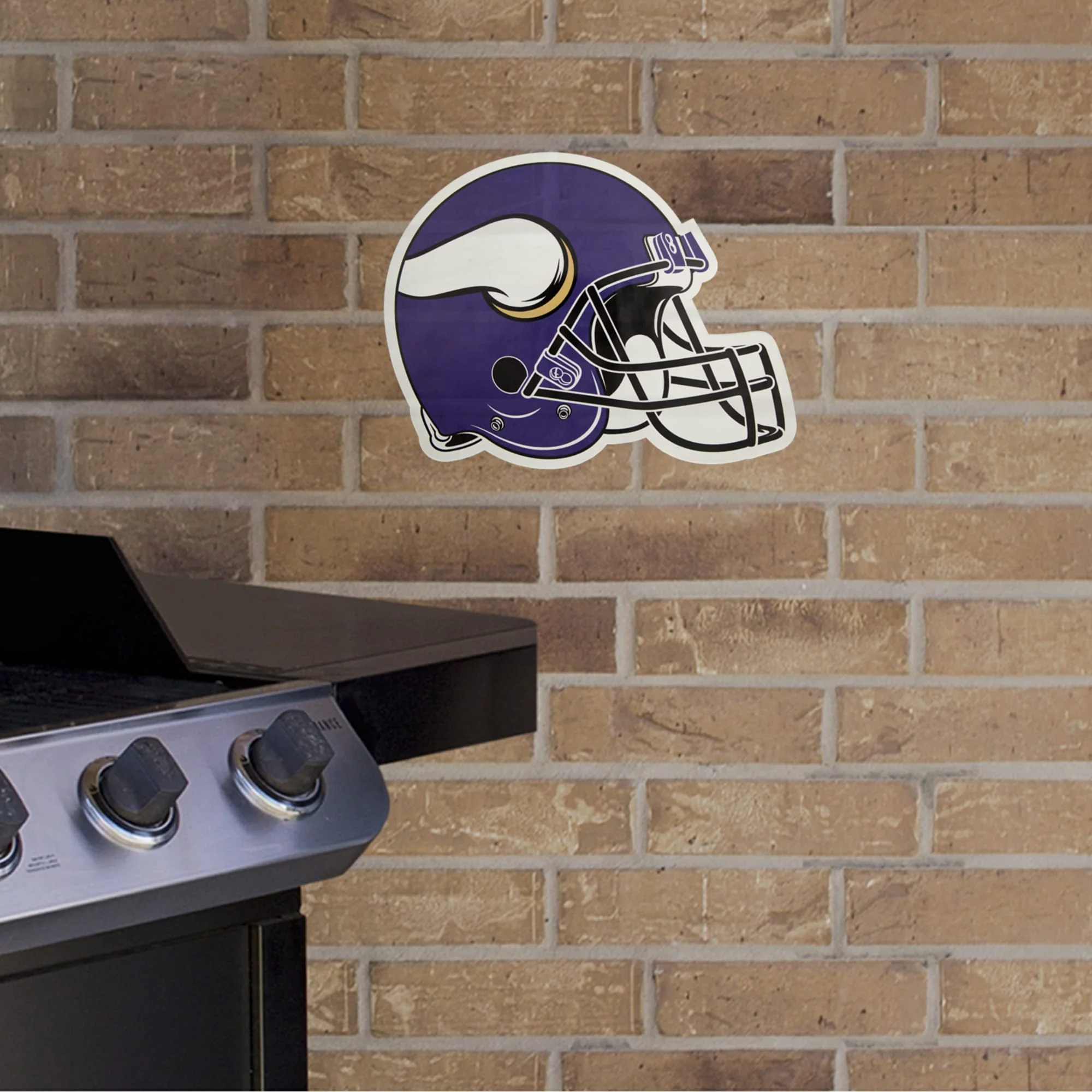 Minnesota Vikings - Helmet - Outdoor Wall Decals - Official NFL - Scratch Resistant Alumigraphics Smooth - Image 2