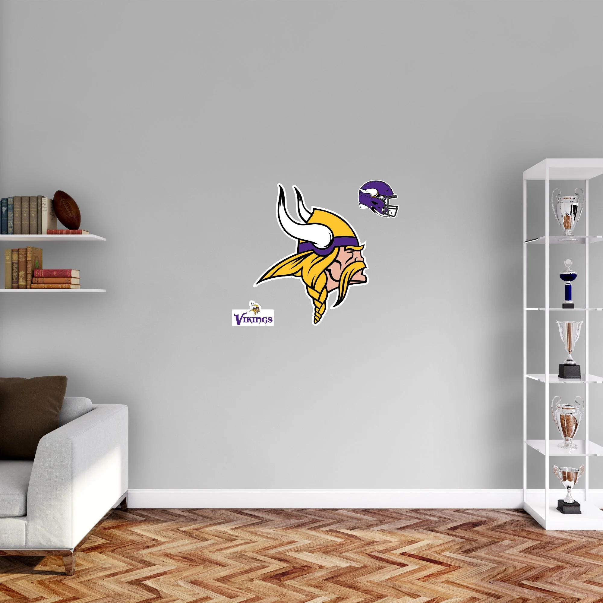 Minnesota Vikings - RealBig Logo Collection - Official NFL - Reusable Vinyl Wall Decals - Image 4