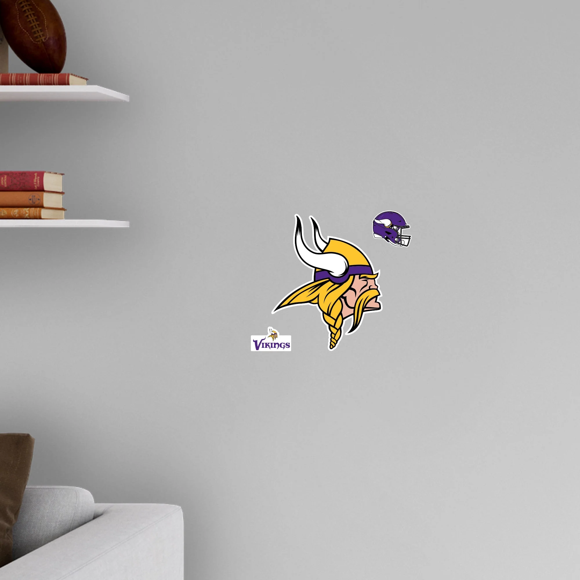 Minnesota Vikings - RealBig Logo Collection - Official NFL - Reusable Vinyl Wall Decals - Image 5