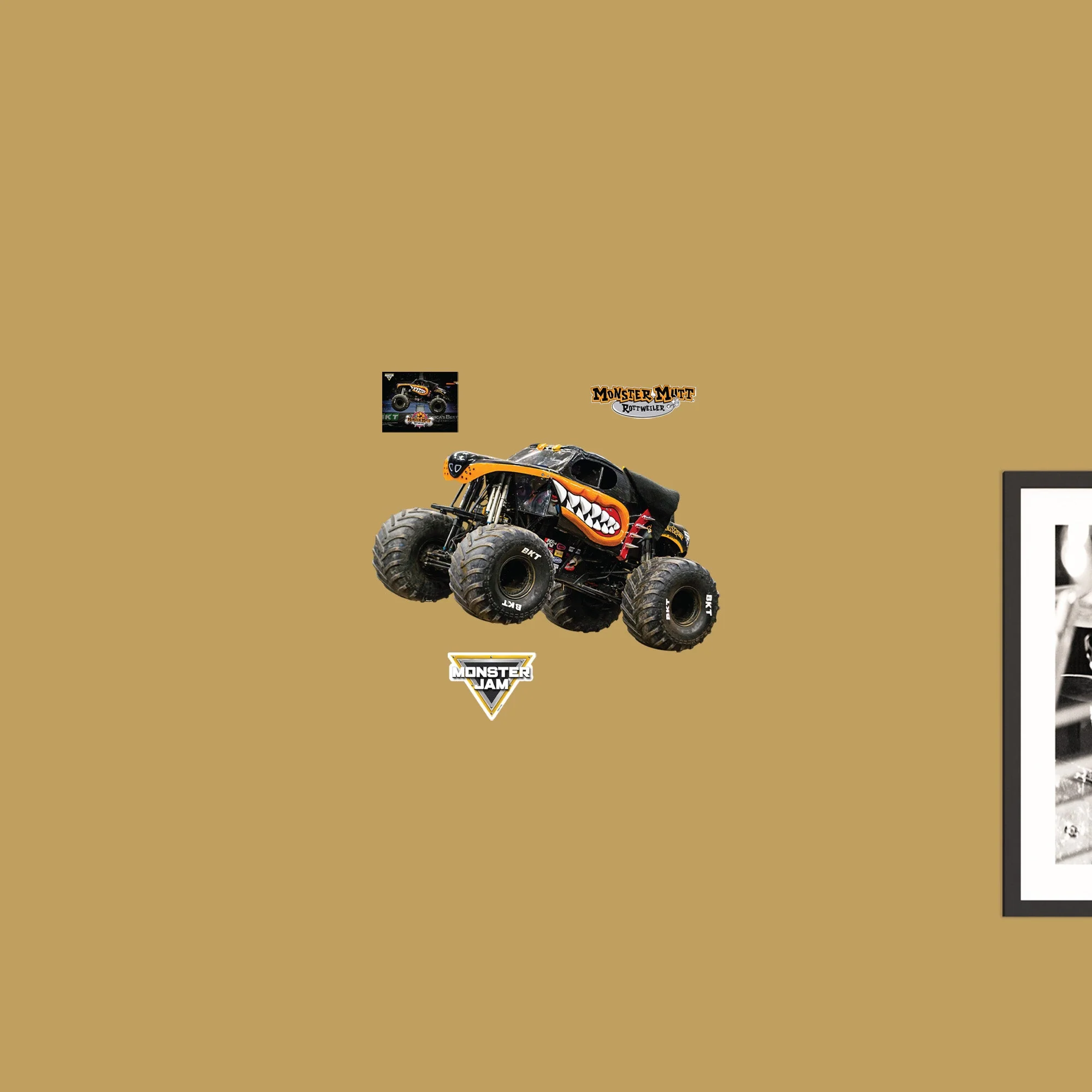 Monster Mutt Rottweiler - RealBig Collection - Official Monster Jam - Reusable Vinyl Wall Decals - Image 6