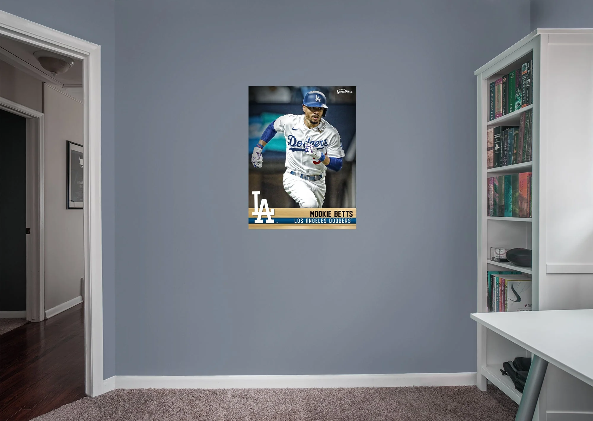 Mookie Betts - GameStars Series - Peel & Stick Poster - Official MLB - Los Angeles Dodgers - Reusable Vinyl Wall Decal - Image 5