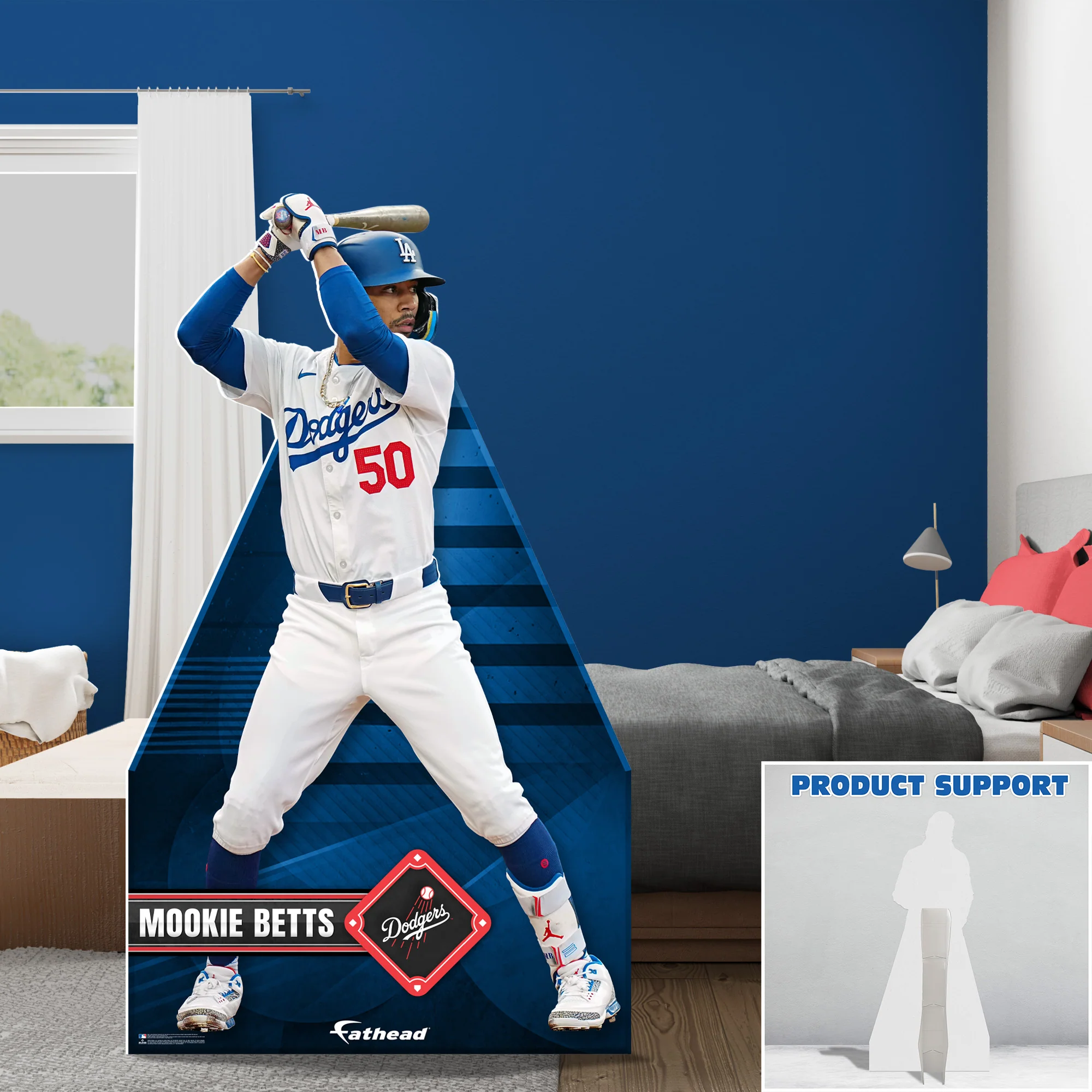 Mookie Betts - Life-Size Stand Out - Official MLB - Los Angeles Dodgers - Foam Core Cutout - Image 3