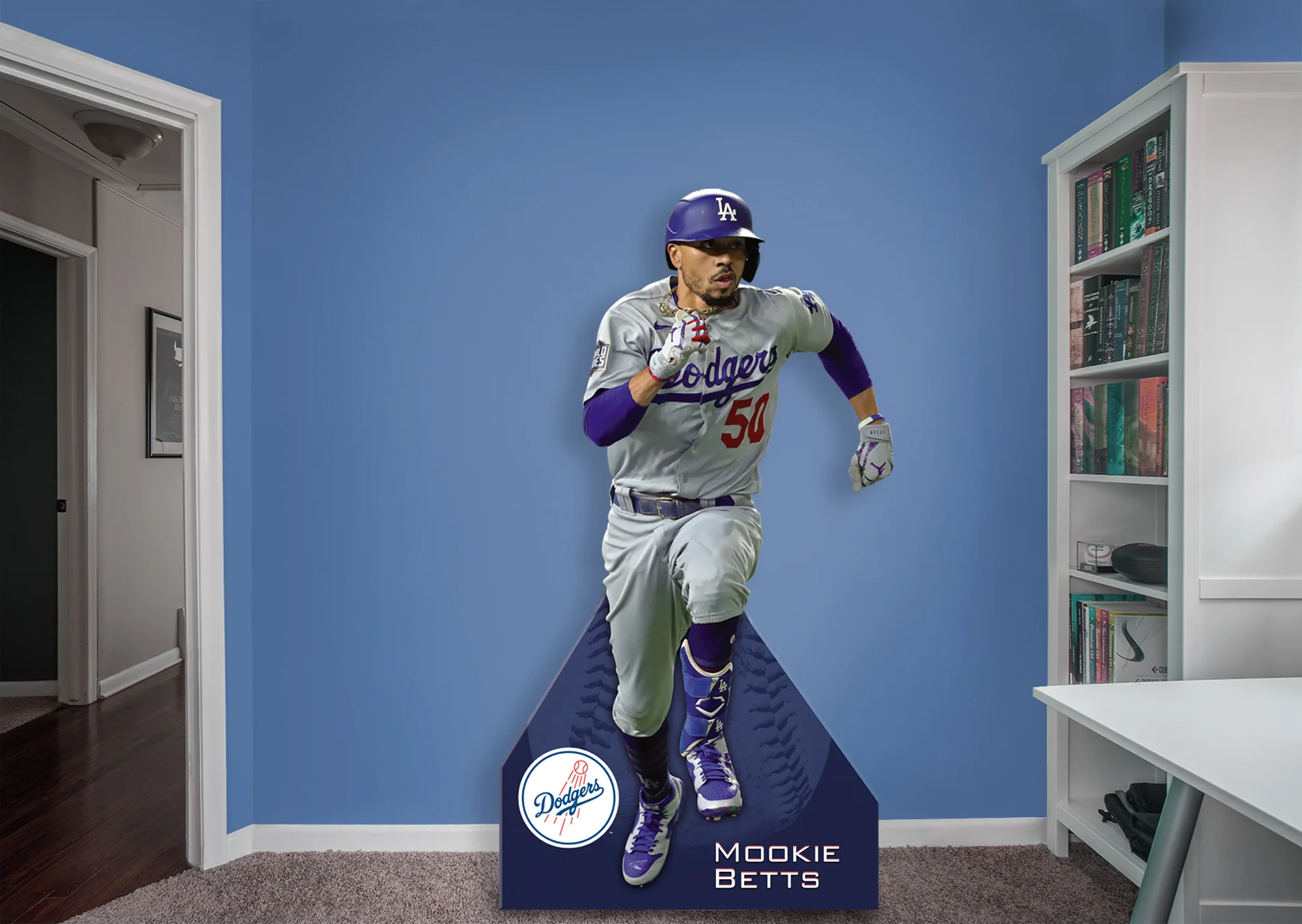 Mookie Betts - Life-Size Stand Out - Official MLB - Los Angeles Dodgers - Foam Core Cutout