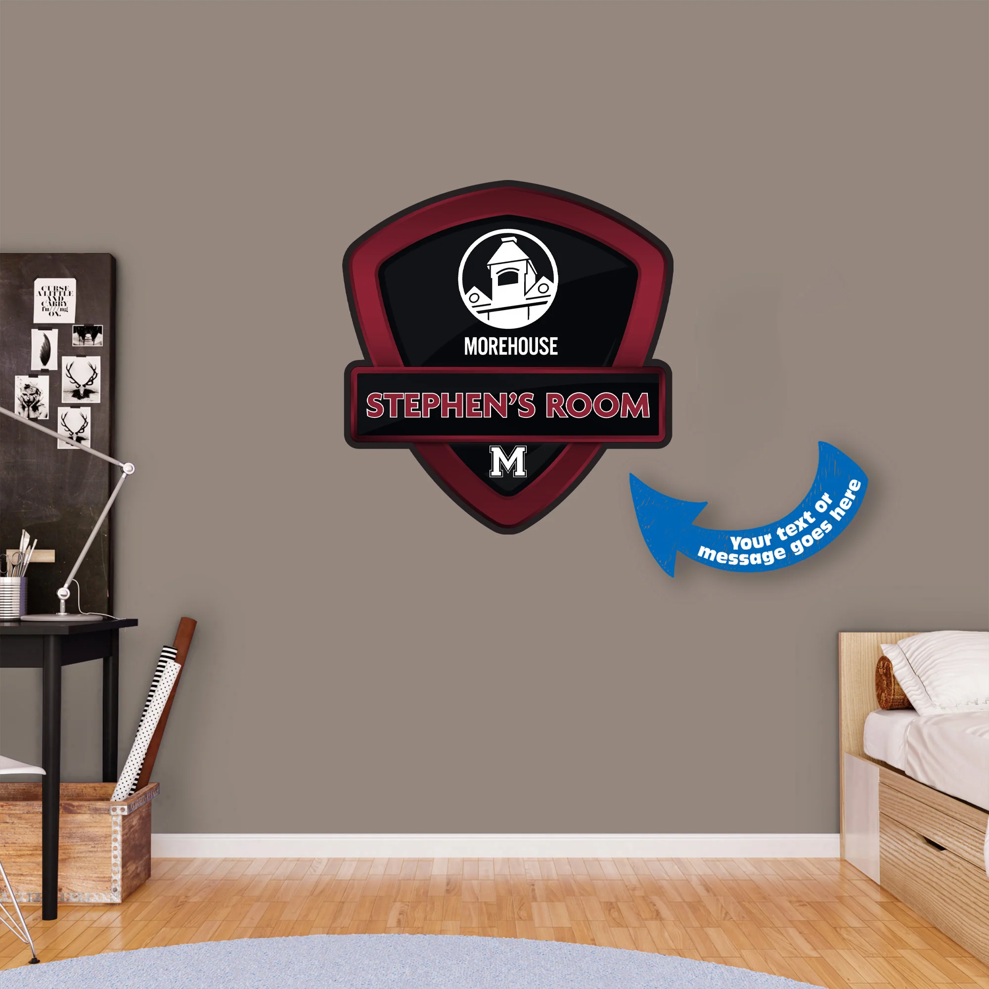 Morehouse Maroon Tigers - Badge - With Personalized Name - Official NCAA - Vinyl Transfer Decal - Image 3