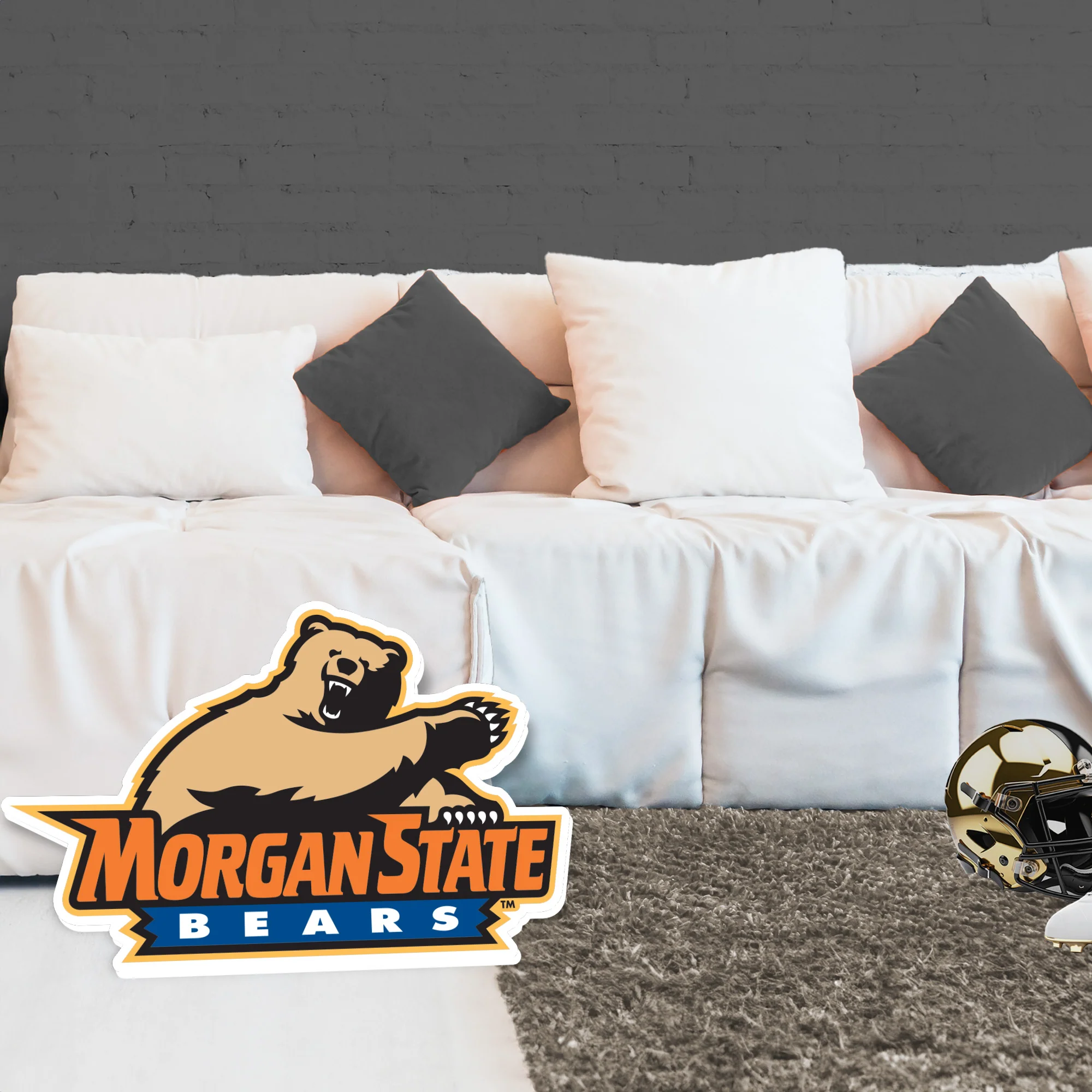 Morgan State Bears Logo - Big Head - Official NCAA - Foam Core Cutout - Image 3