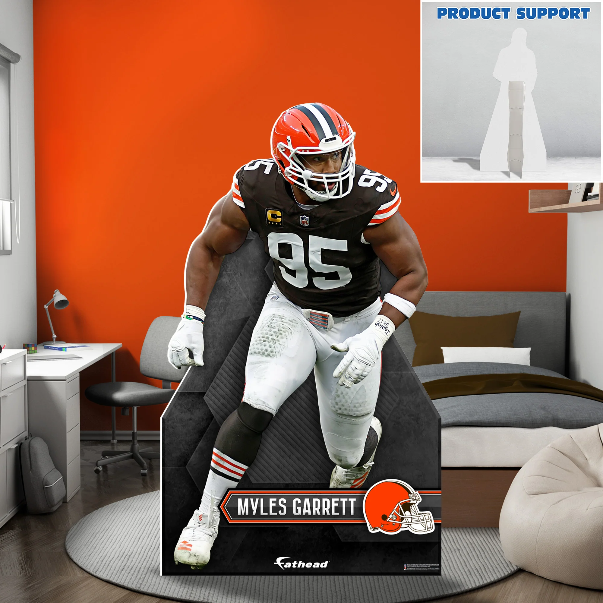 Myles Garrett - Life-Size Stand Out - Official NFL - Cleveland Browns - Foam Core Cutout - Image 3
