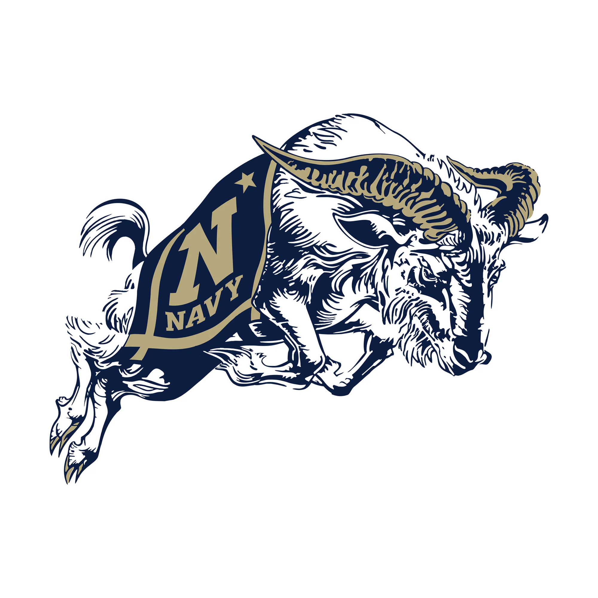 Navy Midshipmen Logo - Big Head - Official NCAA - Foam Core Cutout - Image 5