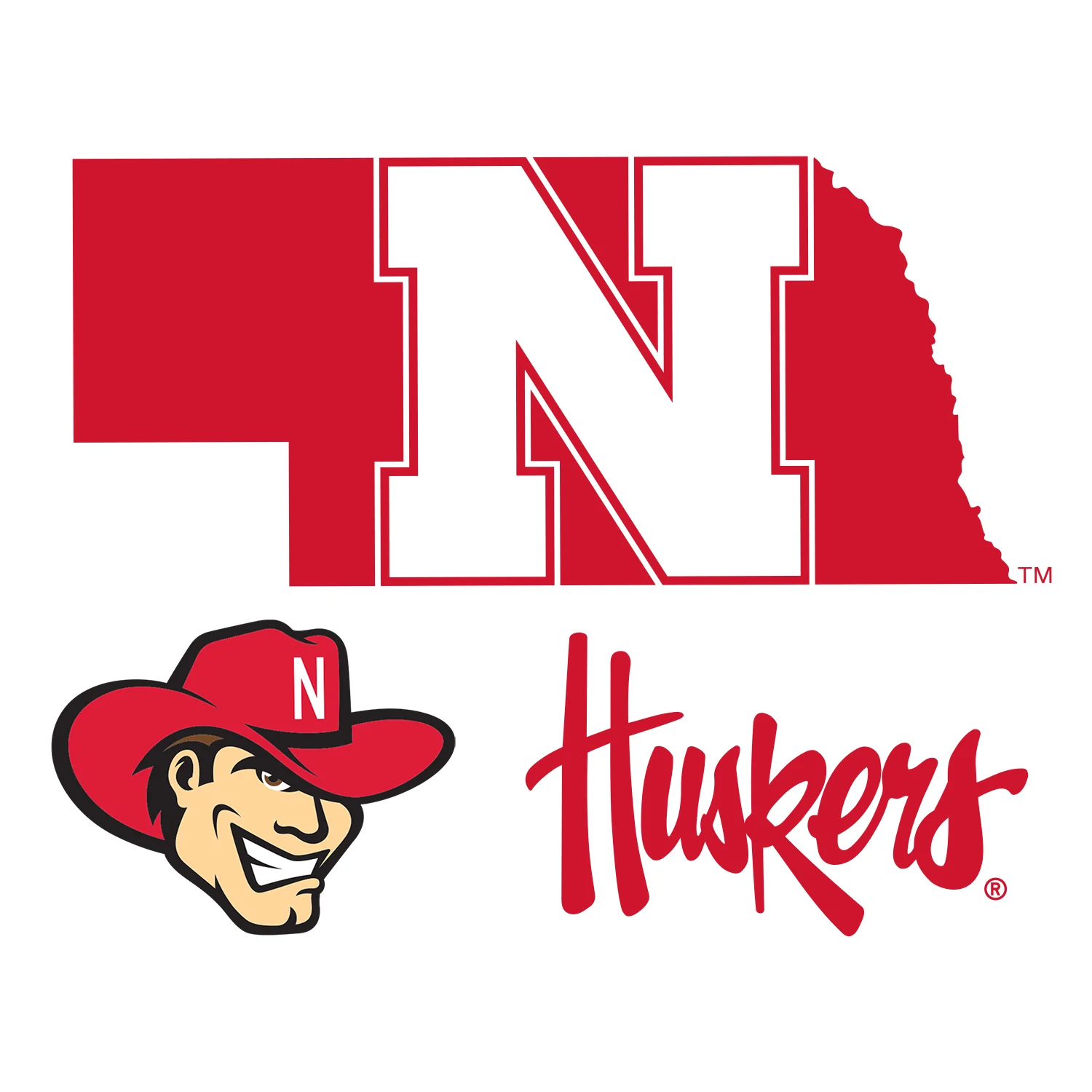 Nebraska Cornhuskers - RealBig State of Nebraska Logo Collection - Official NCAA - Reusable Vinyl Wall Decals - Image 6