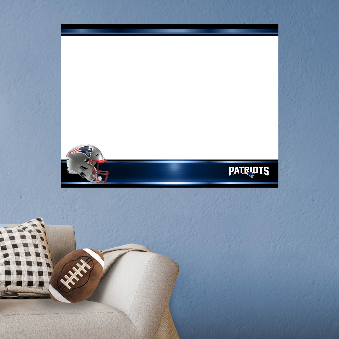 New England Patriots - Helmet - Dry Erase Whiteboard - Official NFL - Reusable Vinyl Wall Decal - Image 5