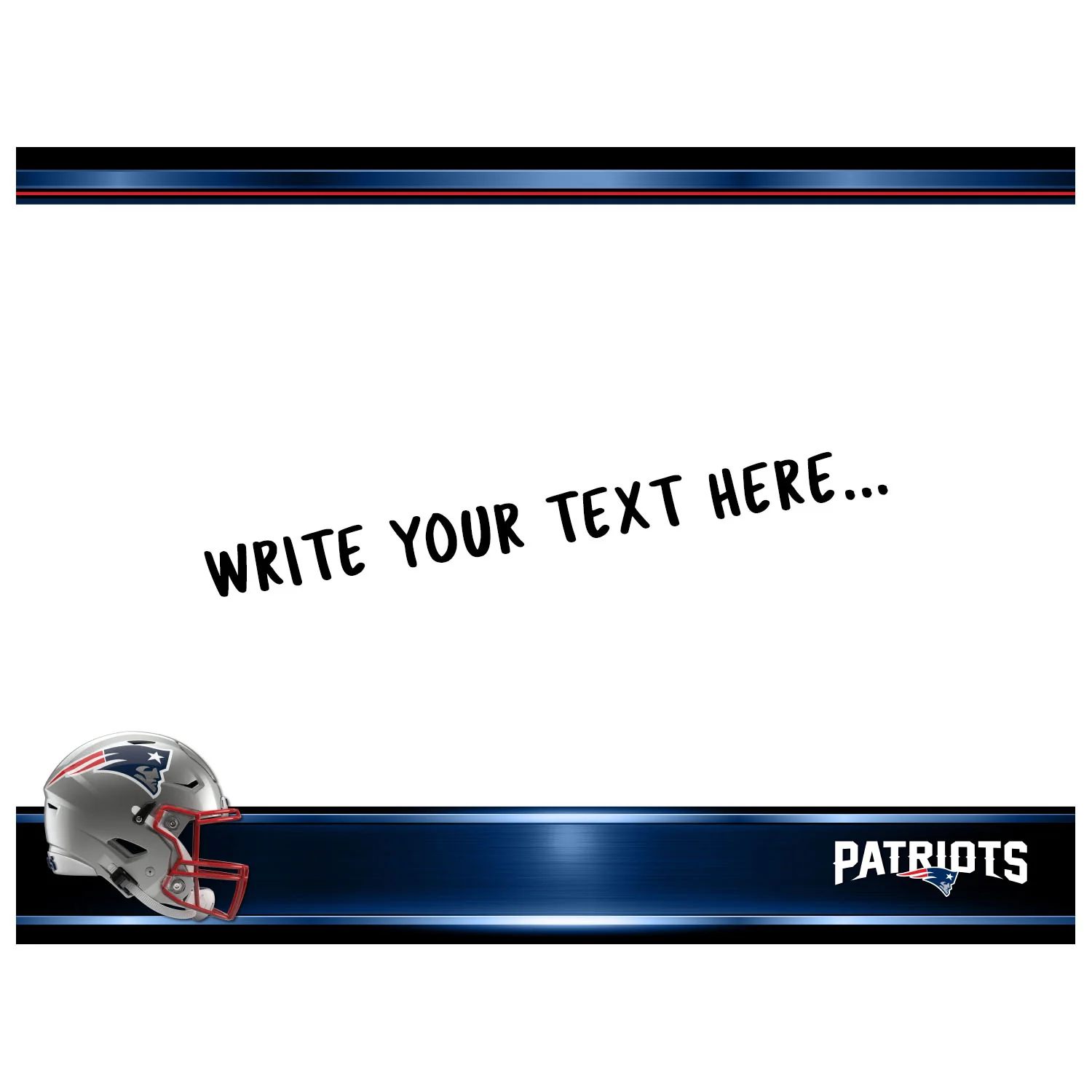 New England Patriots - Helmet - Dry Erase Whiteboard - Official NFL - Reusable Vinyl Wall Decal - Image 6