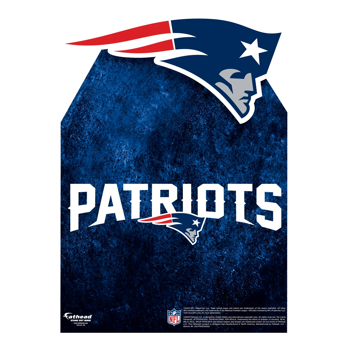 New England Patriots Logo - Mini Stand Out - Official NFL - Cardstock Cutout - Image 2