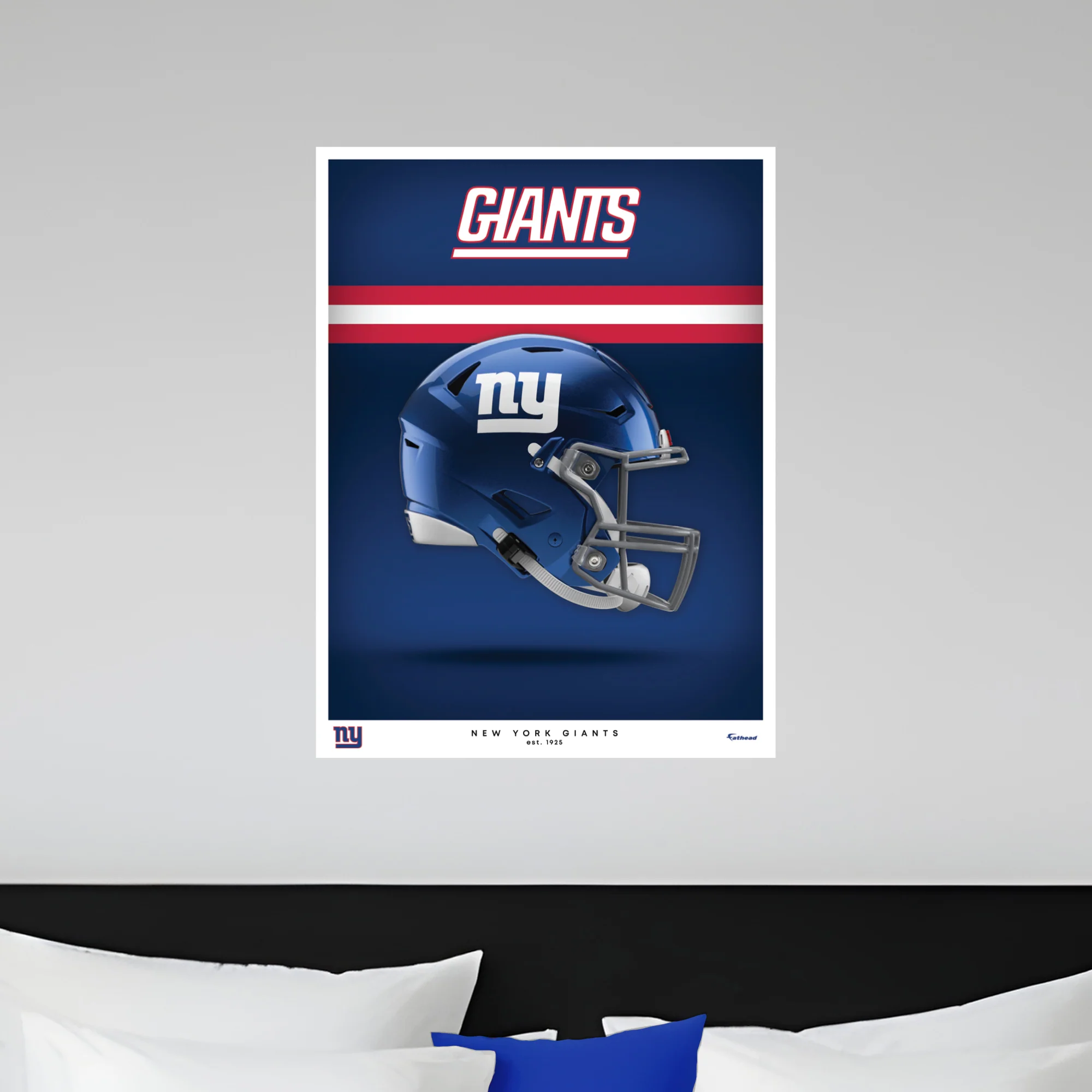 New York Giants - Helmet Series - Peel & Stick Poster - Official NFL - Reusable Vinyl Wall Decal - Image 3