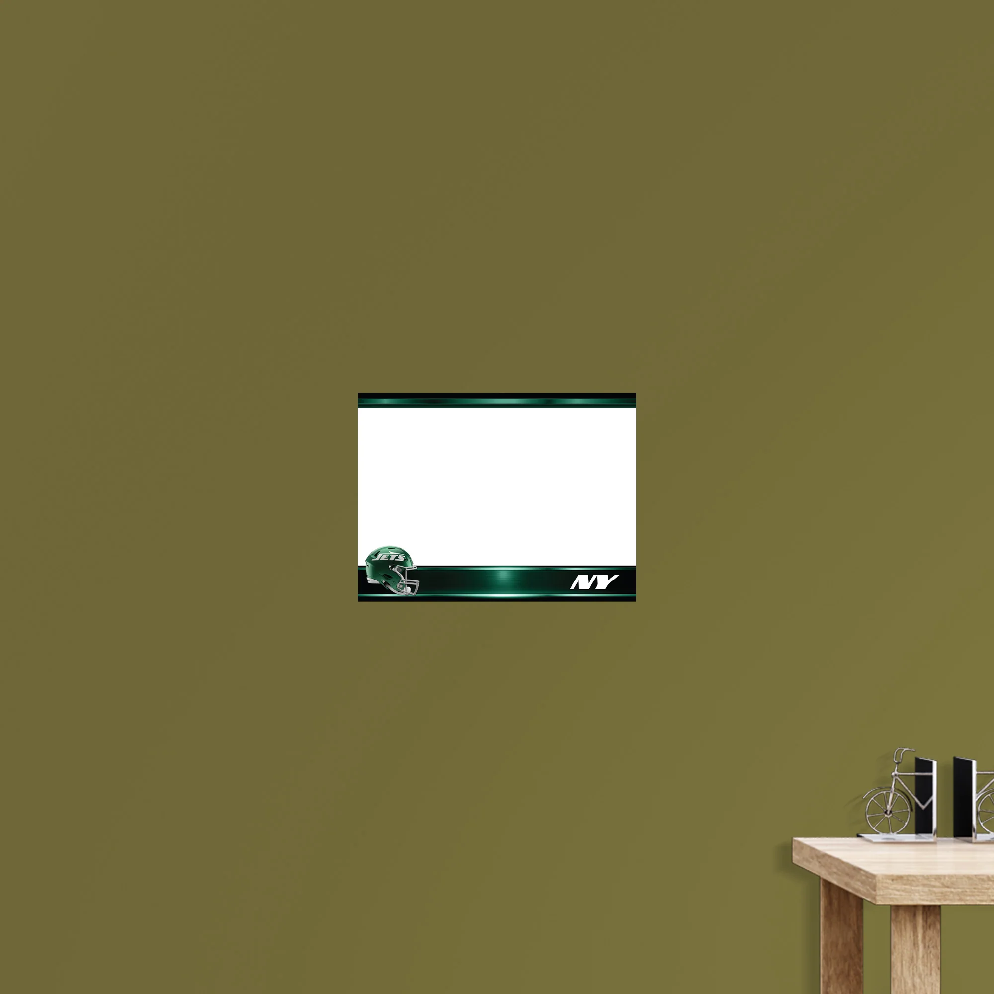New York Jets - Helmet - Dry Erase Whiteboard - Official NFL - Reusable Vinyl Wall Decal - Image 7