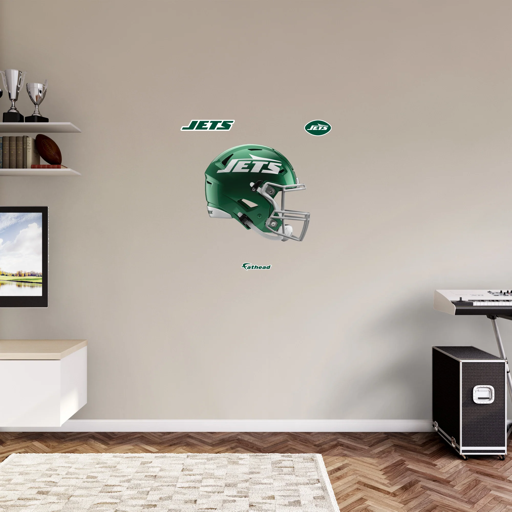 New York Jets - RealBig Helmet Collection - Official NFL - Reusable Vinyl Wall Decals - Image 5
