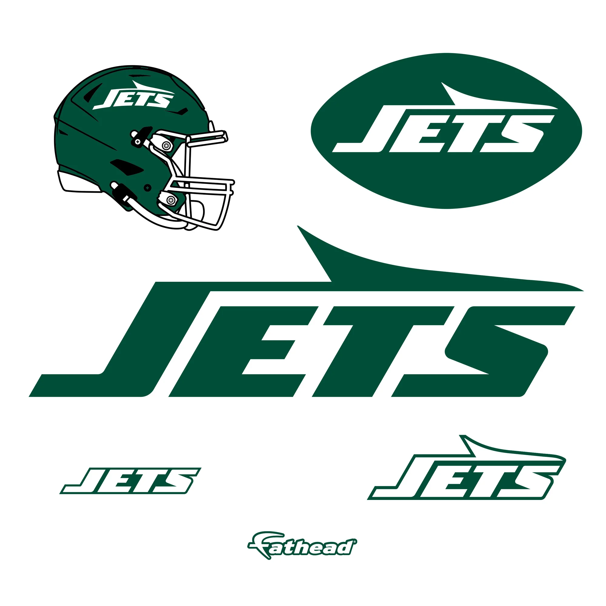 New York Jets - RealBig Logo Collection - Official NFL - Reusable Vinyl Wall Decals - Image 5