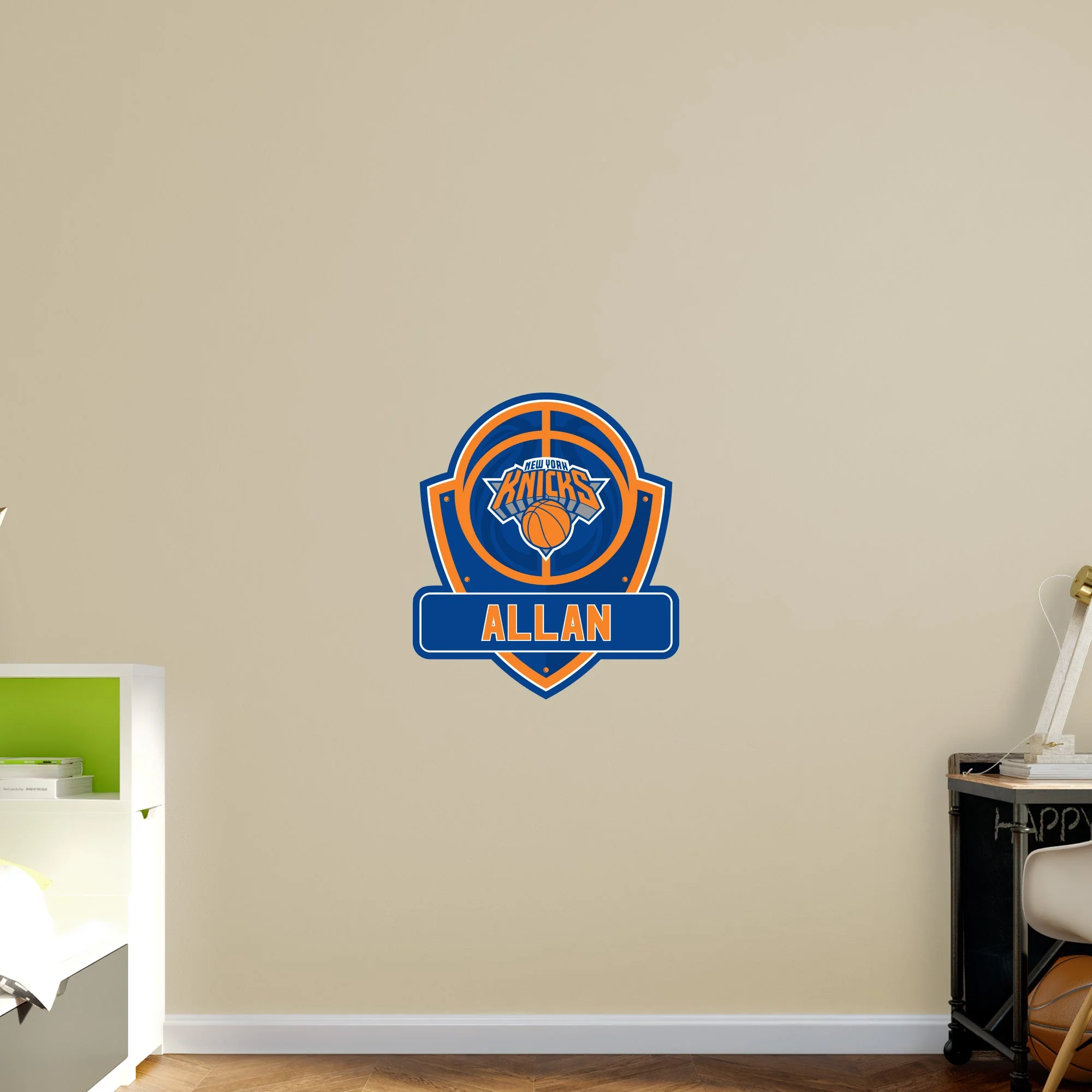 New York Knicks - Badge - With Personalized Name - Official NBA - Vinyl Transfer Decal - Image 4