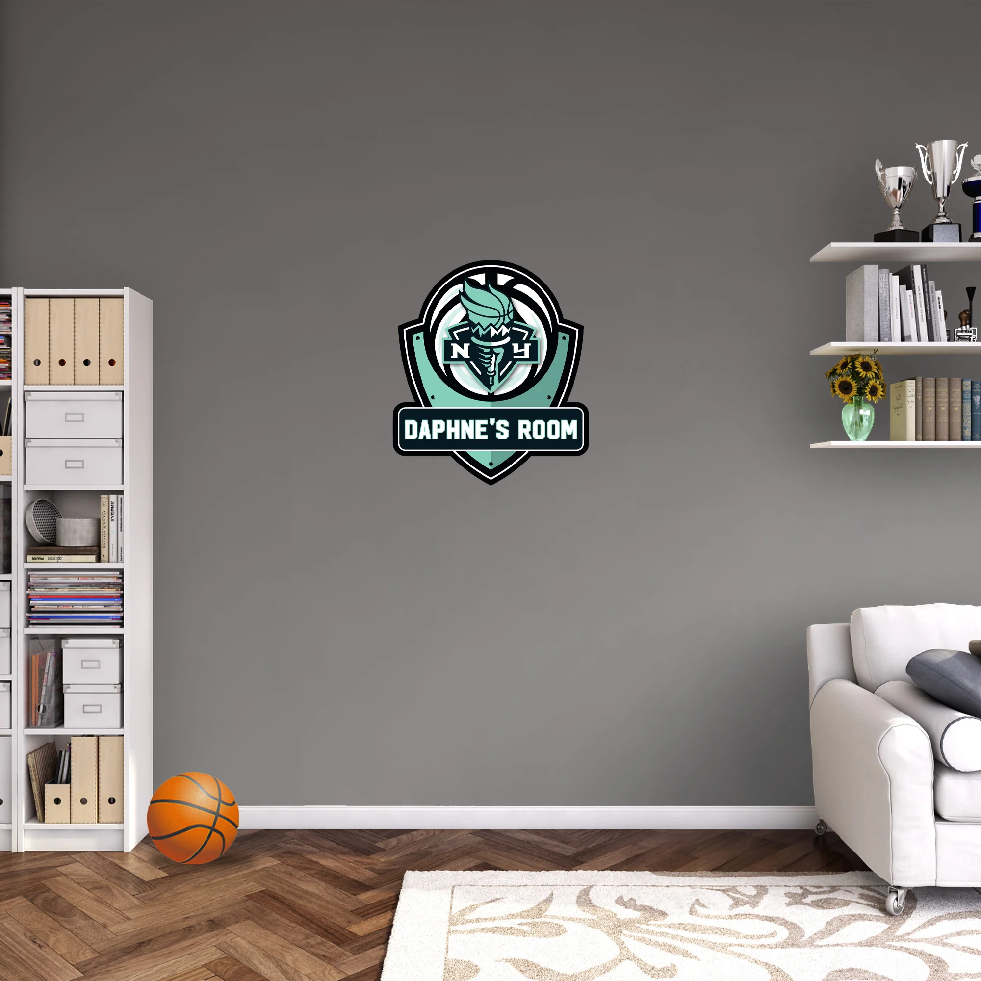 New York Liberty - Badge Logo - With Personalized Name - Official WNBA - Vinyl Transfer Decal - Image 7