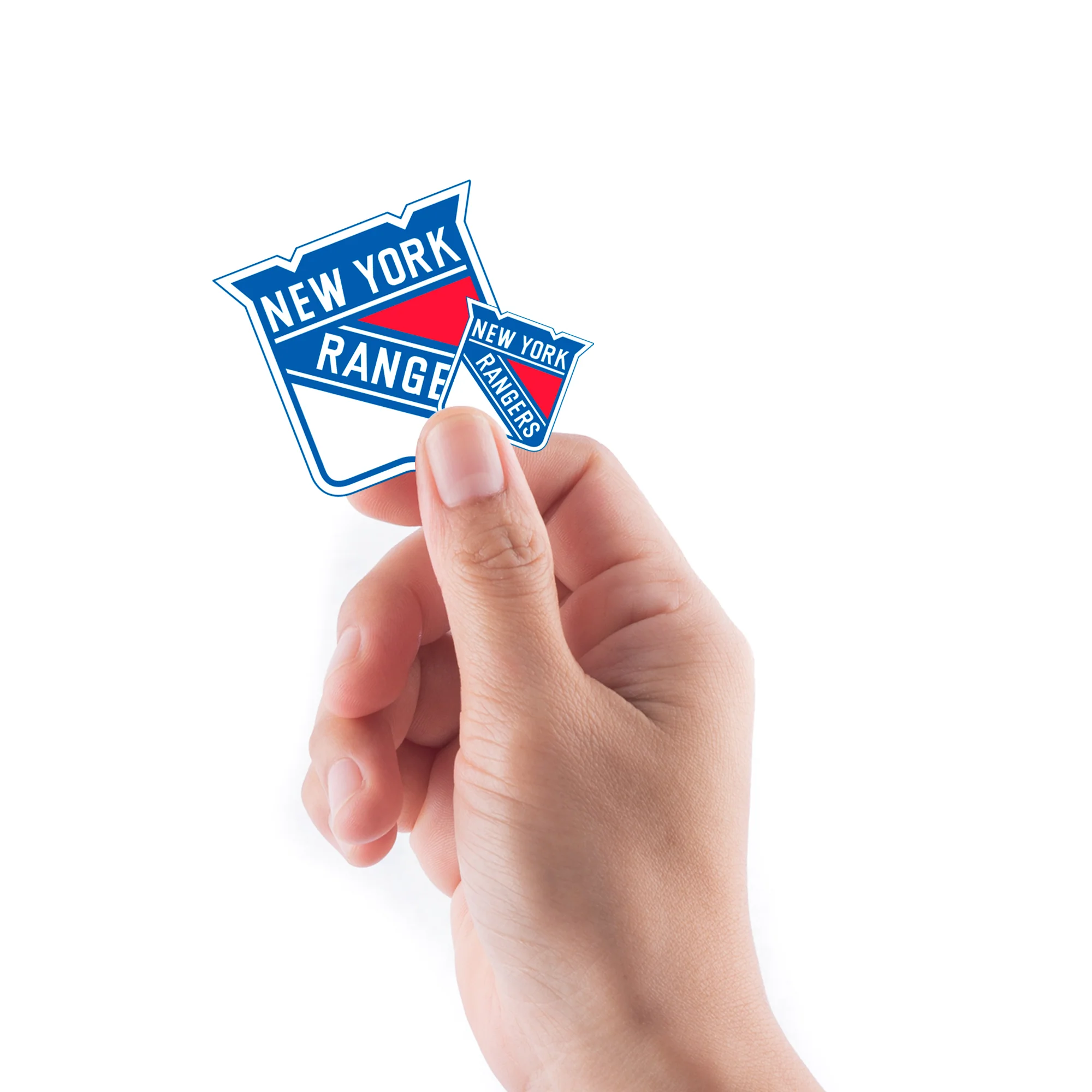 New York Rangers - 5 Logo Minis (Mixed Sizes) - Official NHL - Reusable Vinyl Decals