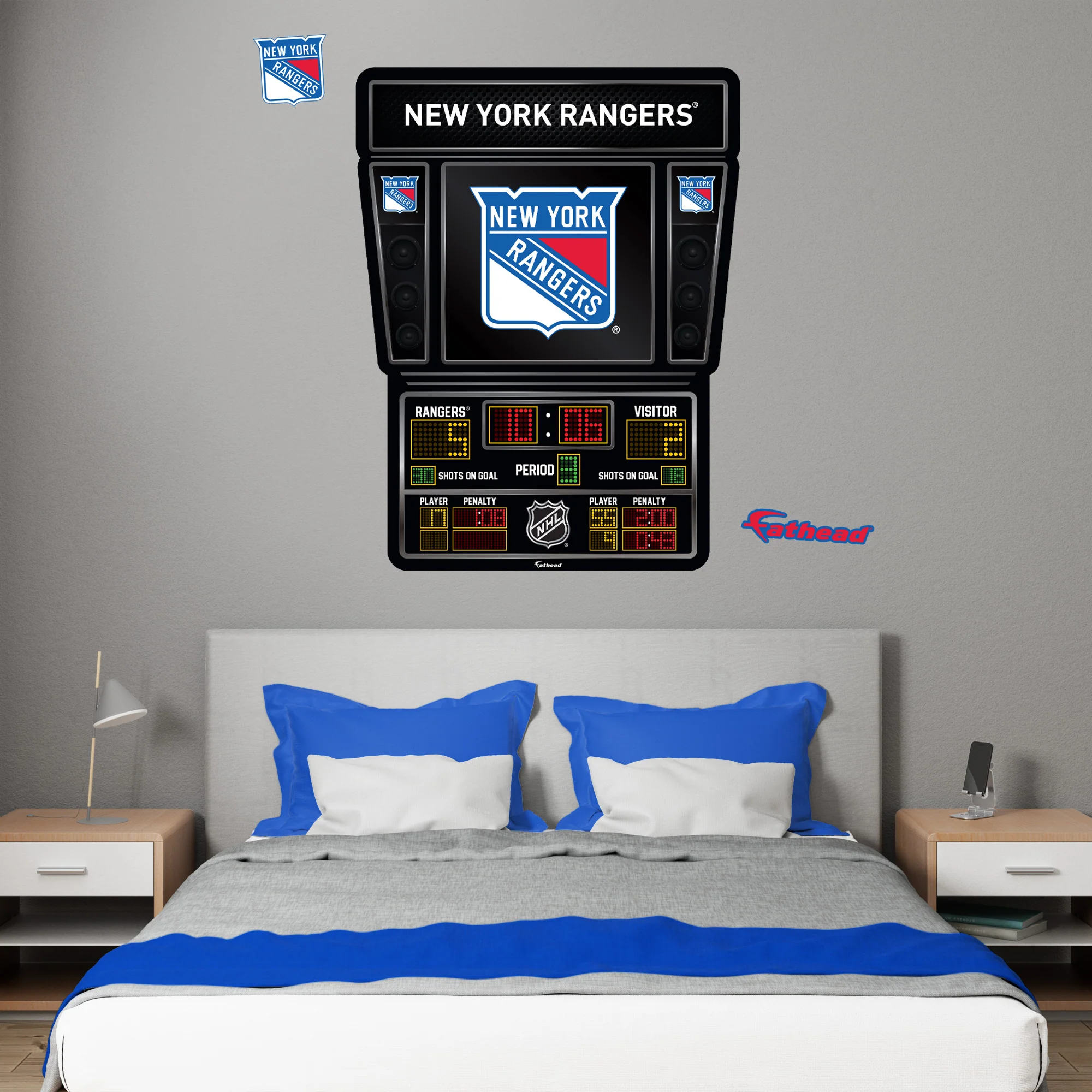 New York Rangers - RealBig Scoreboard Collection - Official NHL - Reusable Vinyl Wall Decals