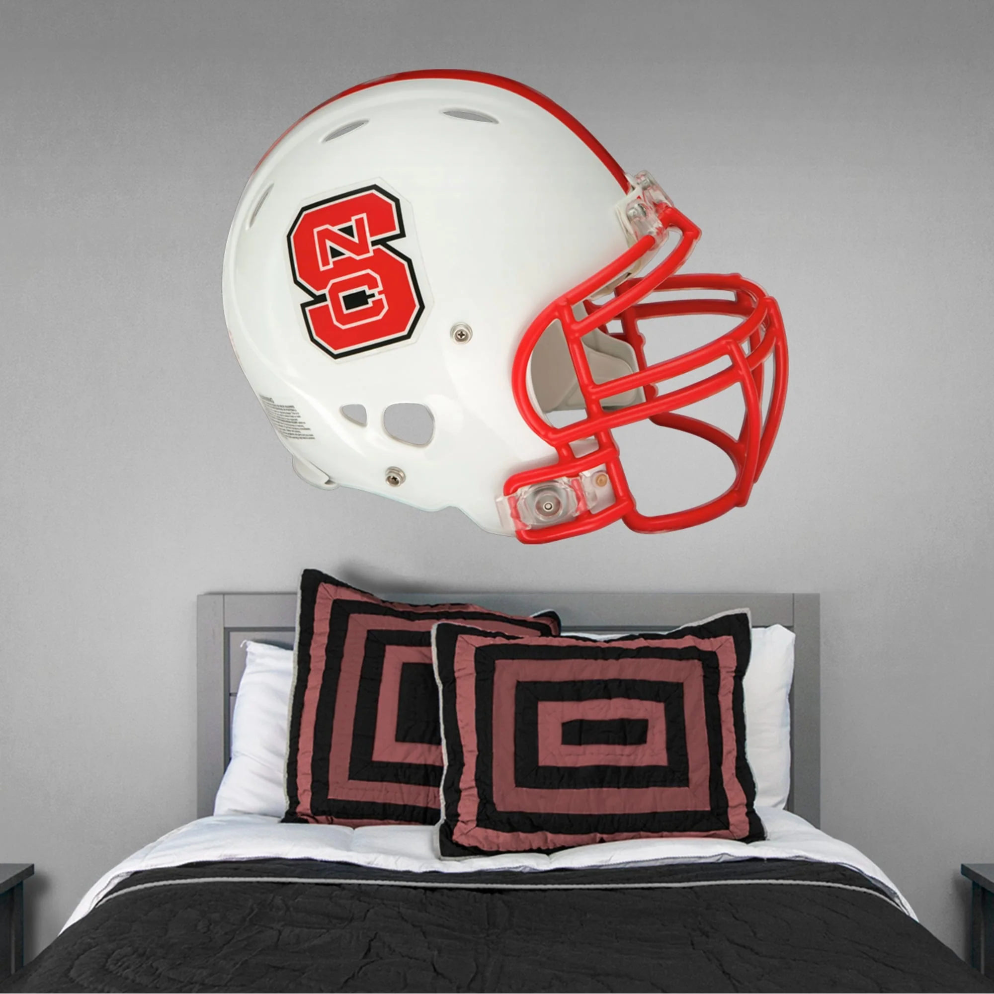North Carolina State Wolfpack - RealBig Helmet Collection - Official NCAA - Reusable Vinyl Wall Decals - Image 2