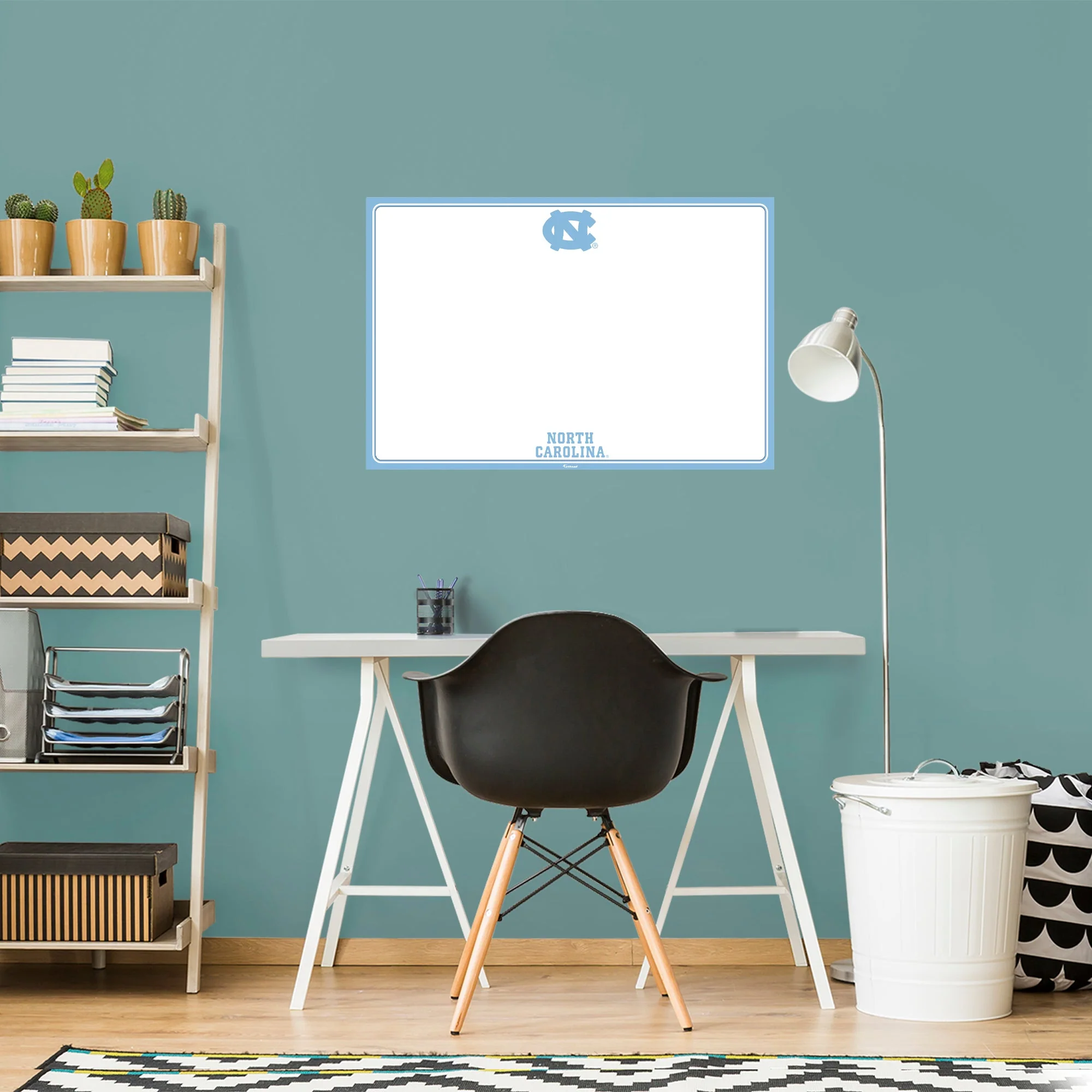 North Carolina Tar Heels - Dry Erase Whiteboard - Official NCAA - Reusable Vinyl Wall Decal - Image 2