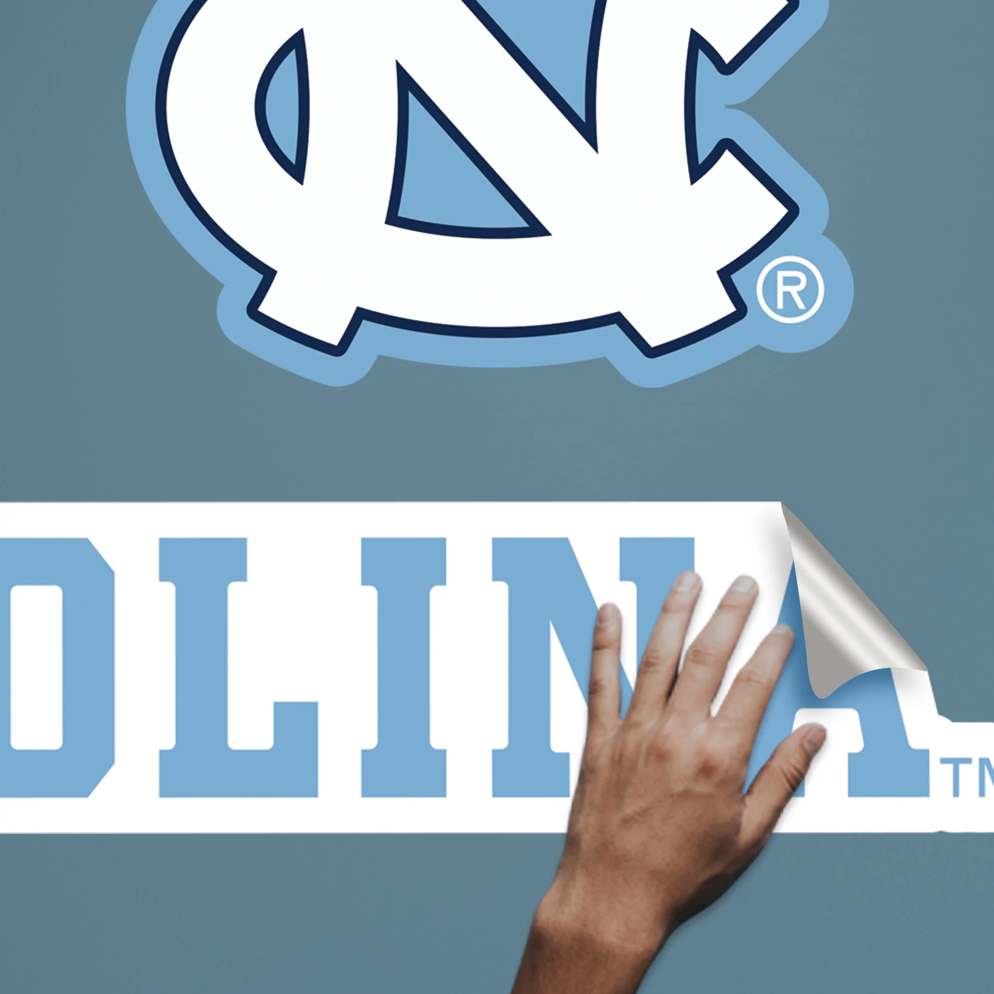 North Carolina Tar Heels - RealBig Foam Finger Collection - Official NCAA - Reusable Vinyl Wall Decals - Image 6