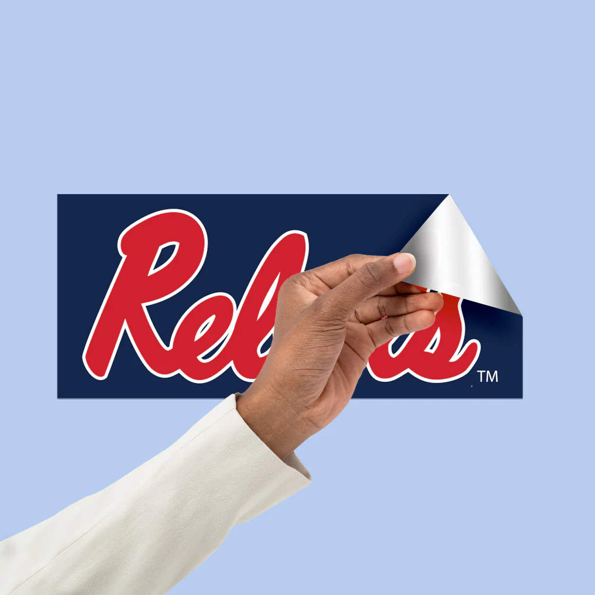 Ole Miss Rebels - RealBig Sugar Skull Collection - Official NCAA - Reusable Vinyl Wall Decals - Image 4